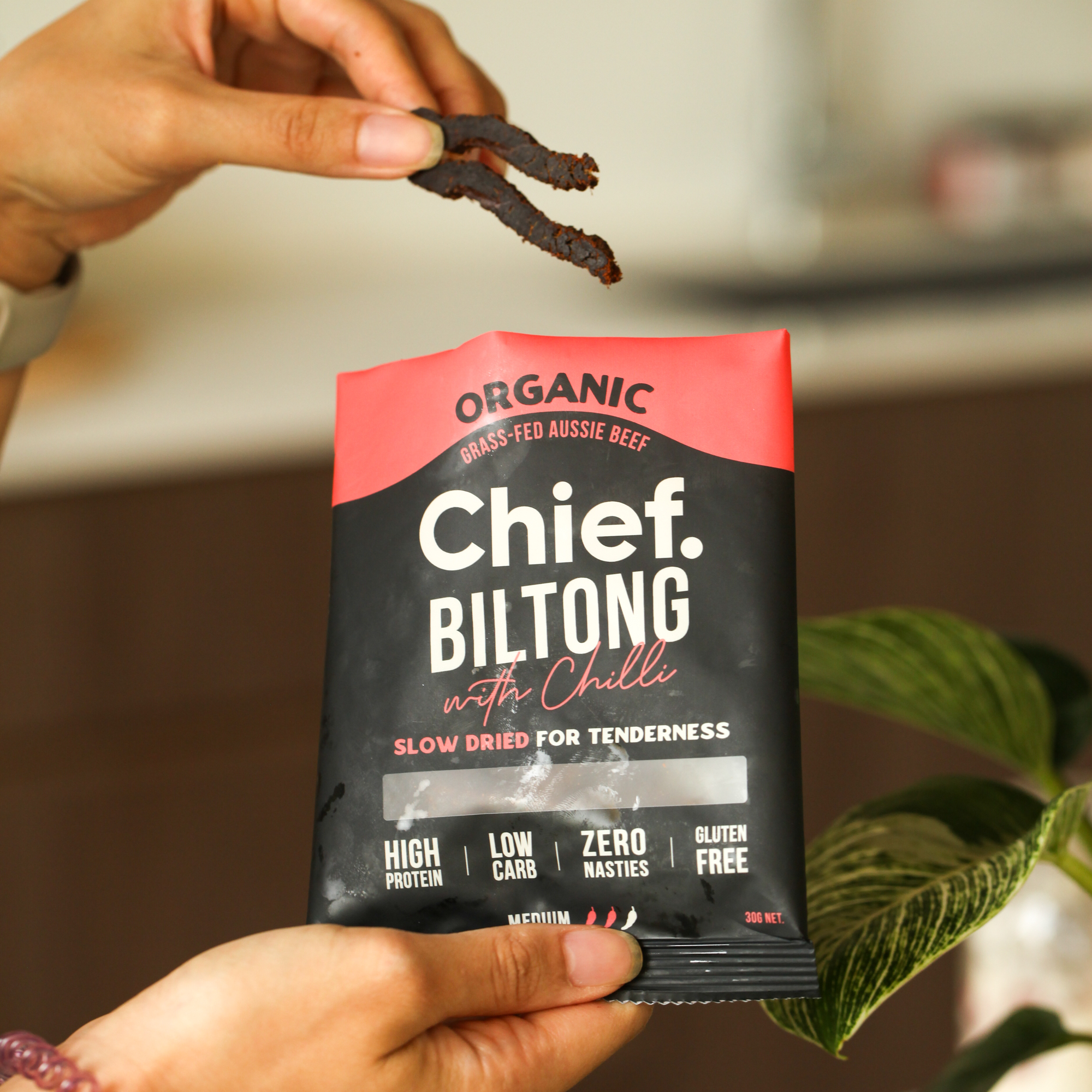 Beef & Chili Biltong 30g - Chief