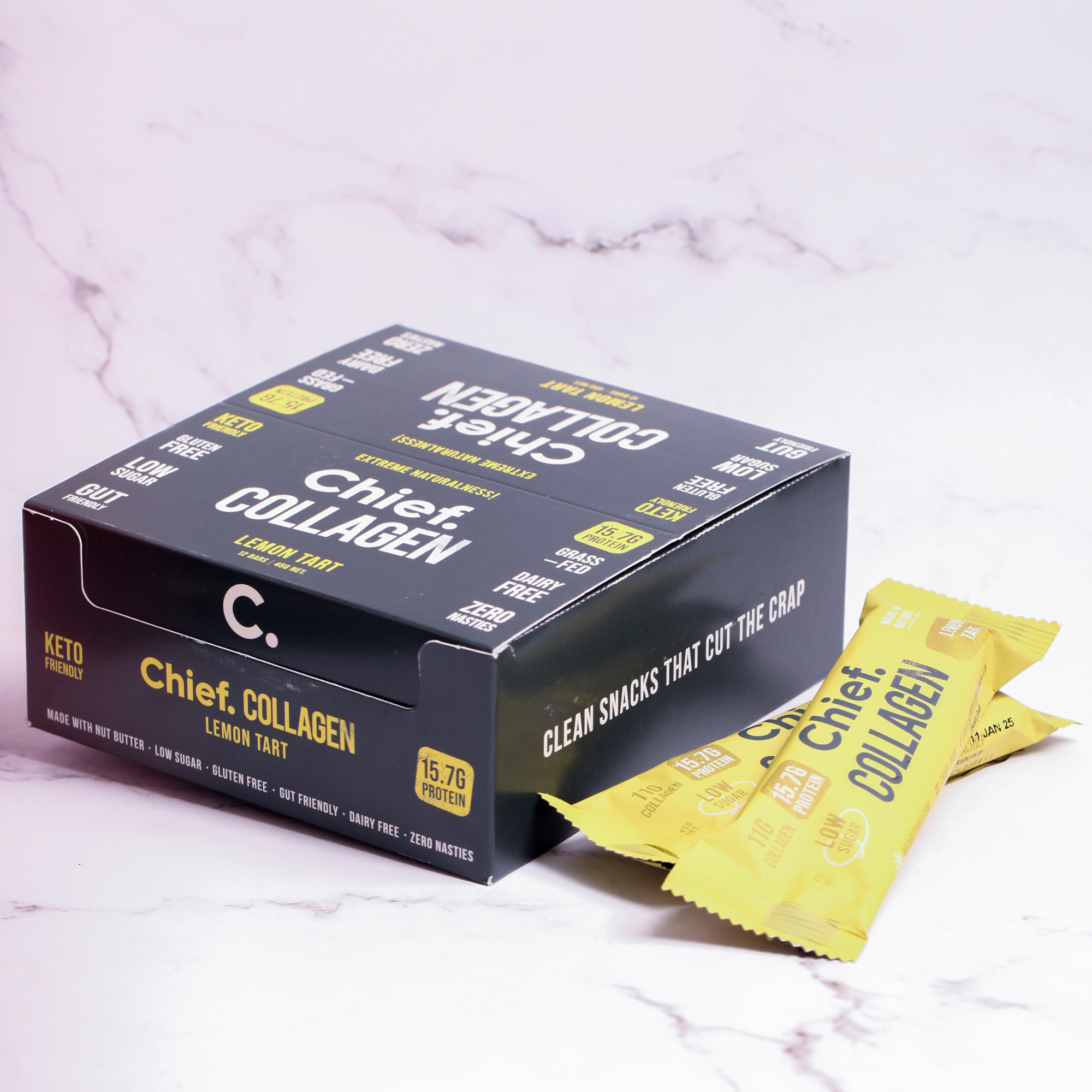 Lemon Tart Collagen Protein Bar - Chief x 12