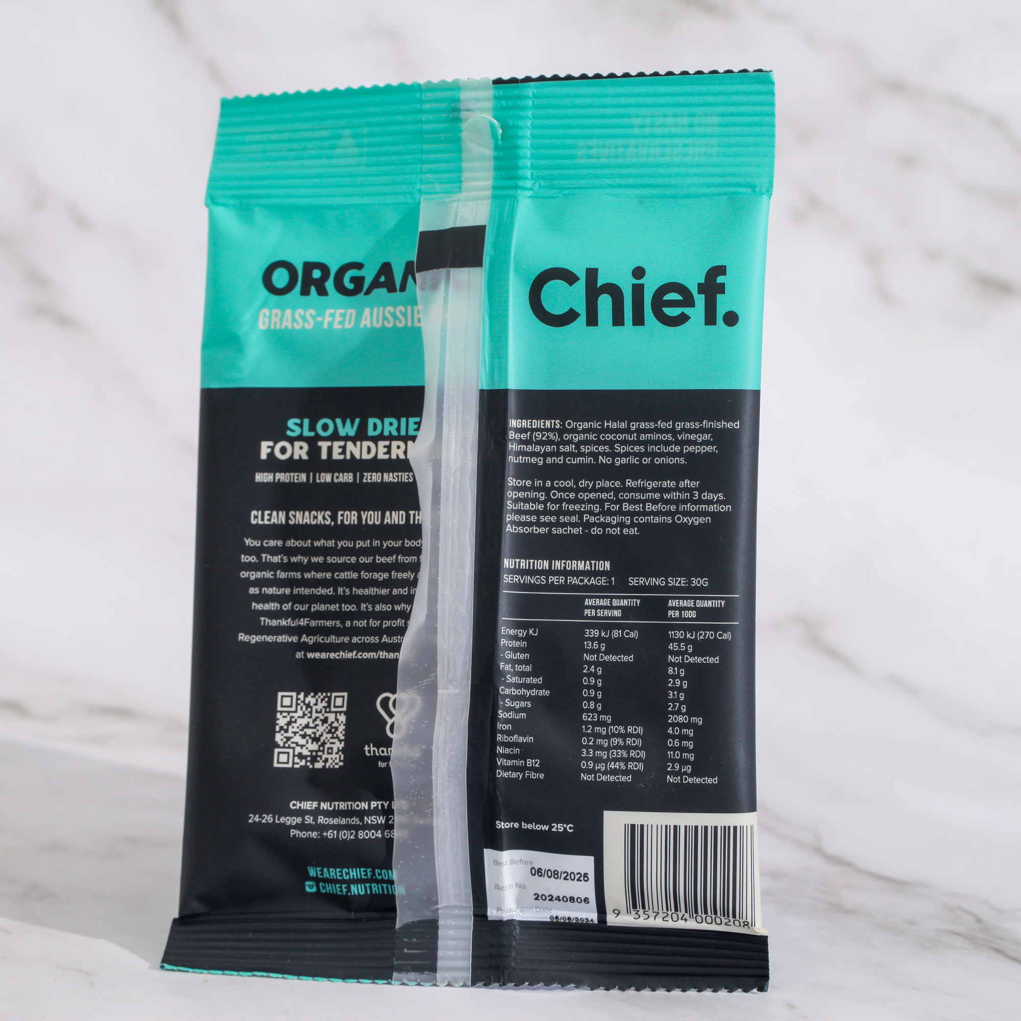 Traditional Beef Biltong 30g - Chief