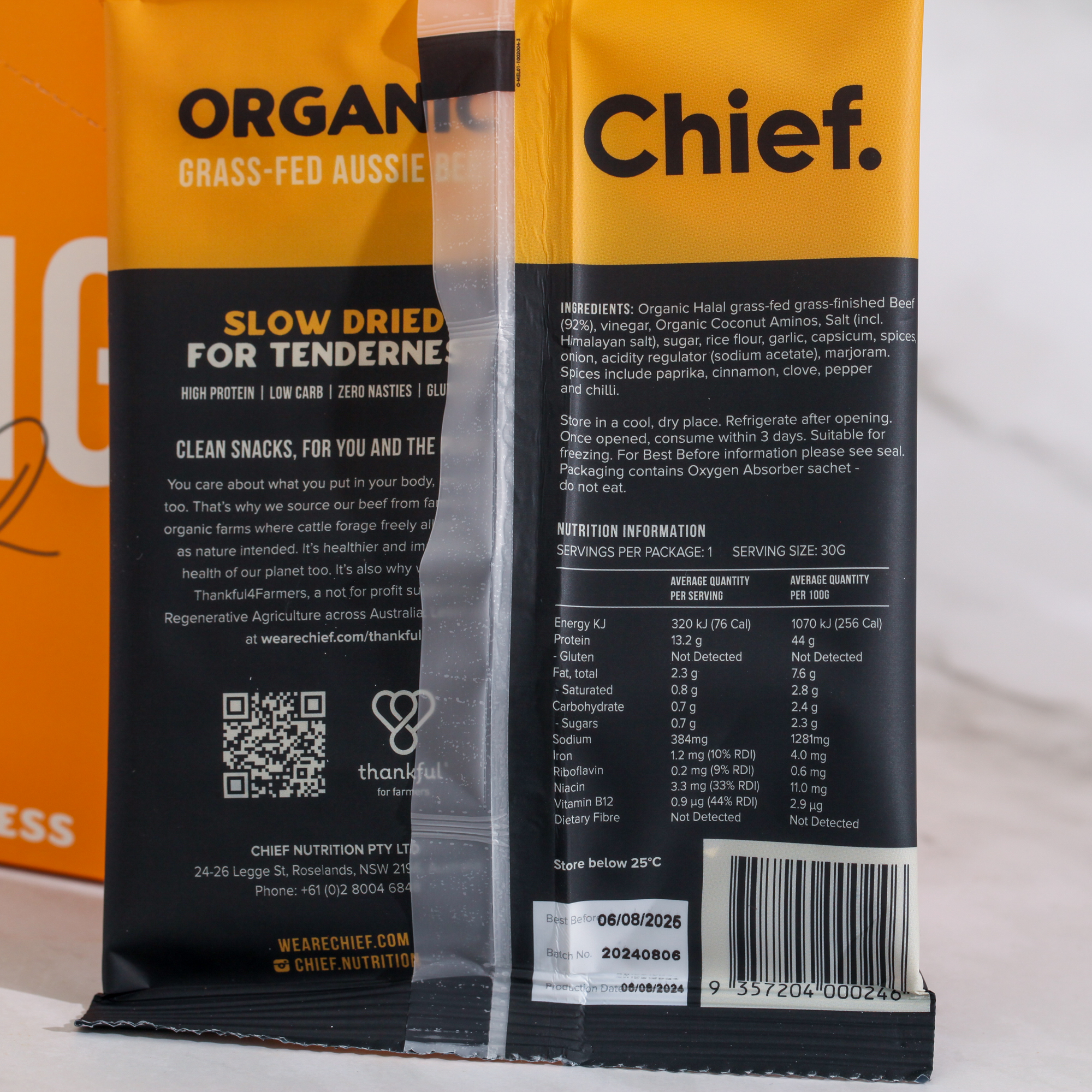 Smokey BBQ Biltong 30g - Chief