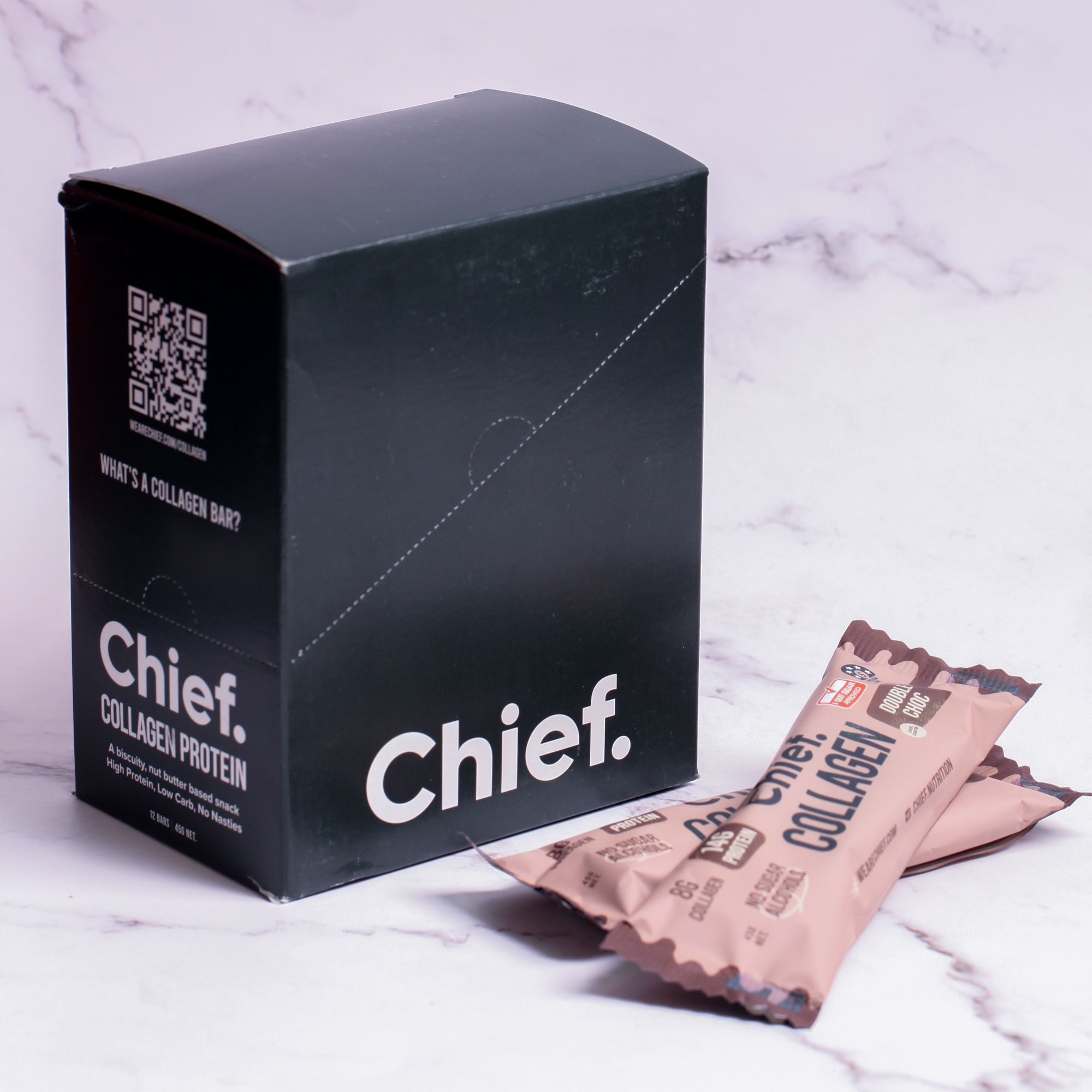 Double Choc Collagen Protein Bar - Chief x 12