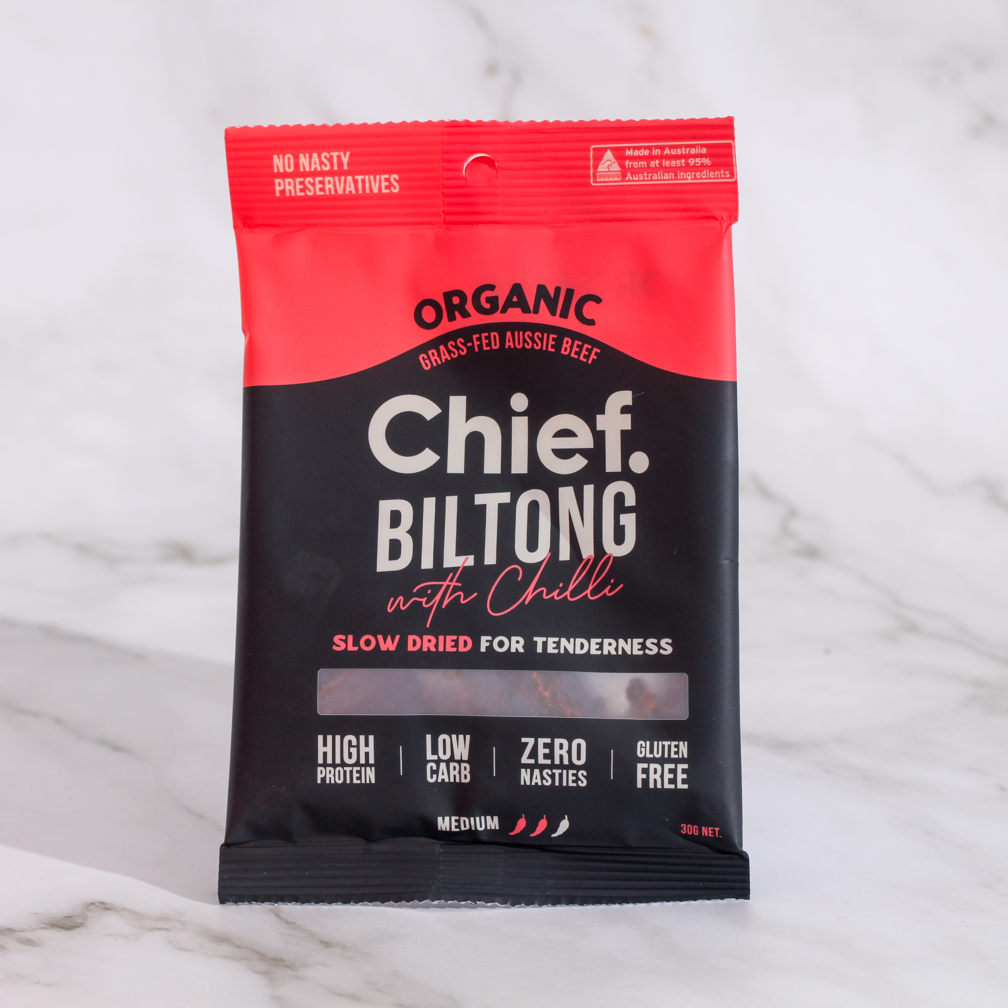 Beef & Chili Biltong 30g - Chief