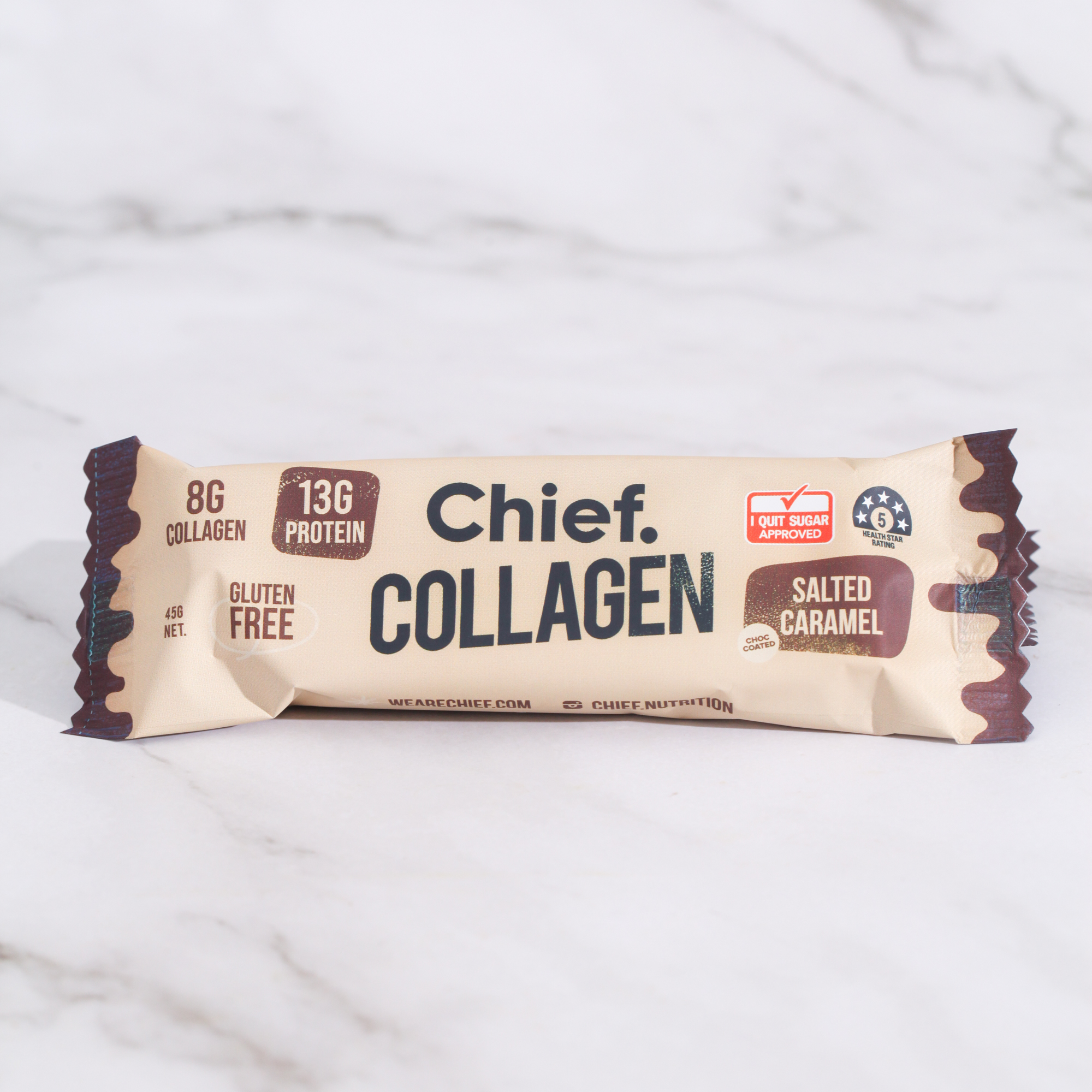 Salted Caramel Collagen Protein Bar - Chief