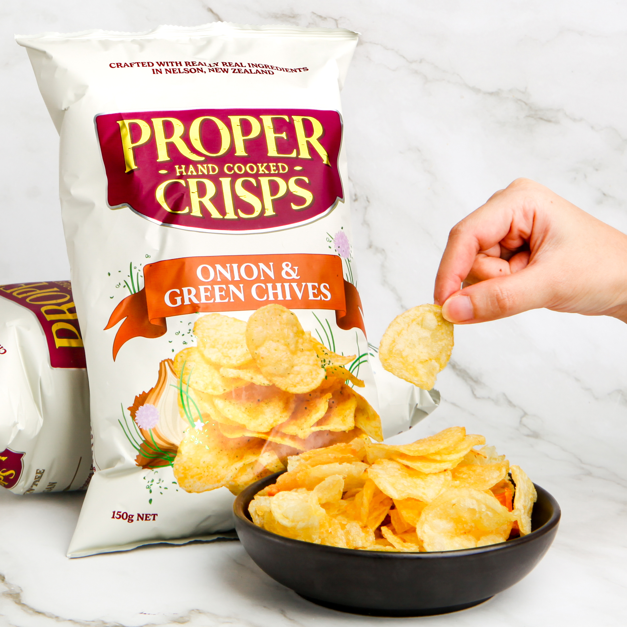 Onion w/ Green Chives - Proper Crisps