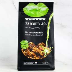 Matcha Granola with Maple & Coconut - Farmer Jo