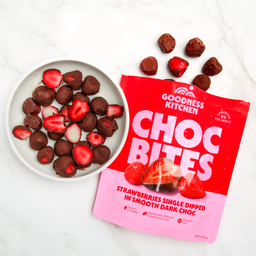 Choc Bites, Strawberry - Goodness Kitchen