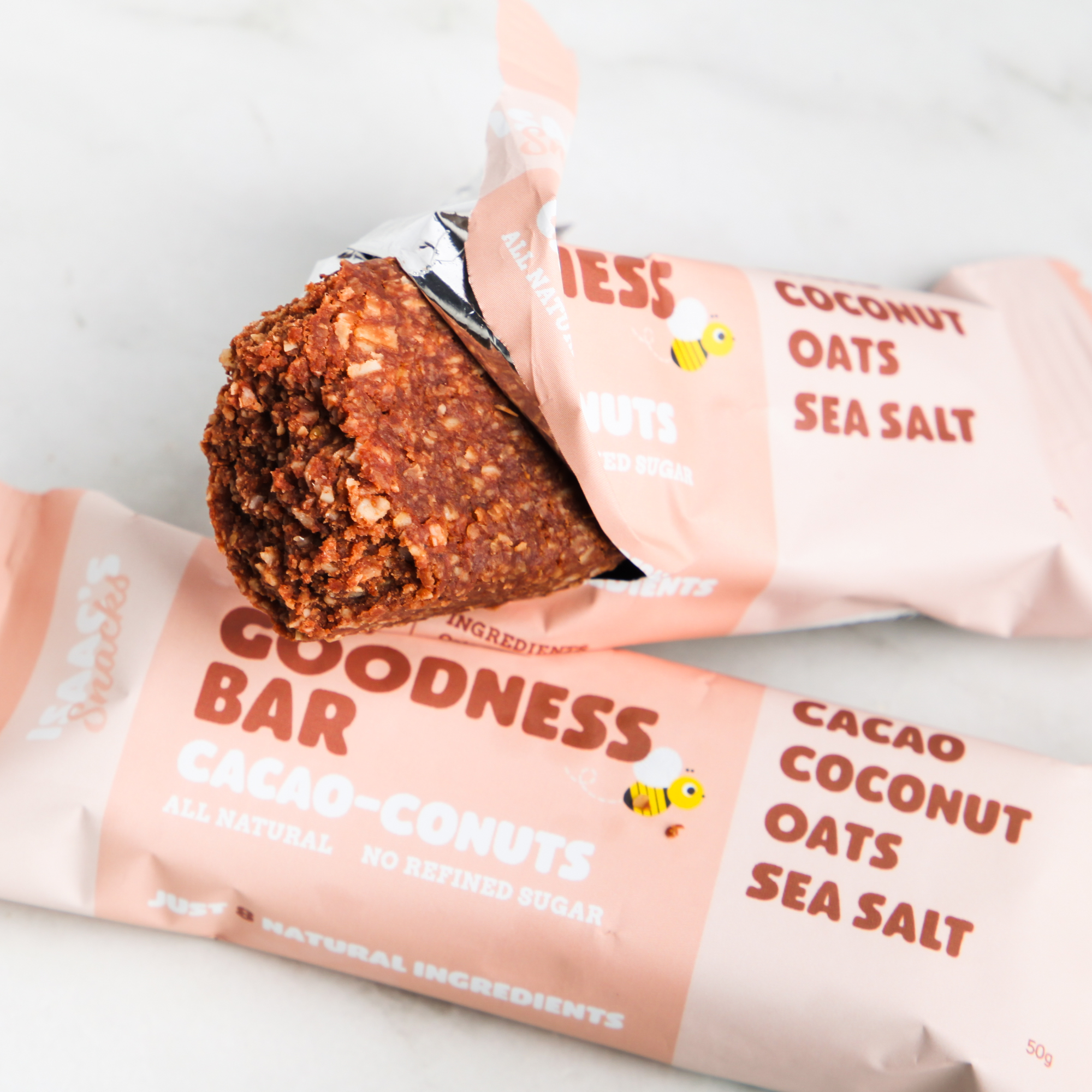 Cacao-conuts Goodness Bar (box of 15) - Isaac's Snacks