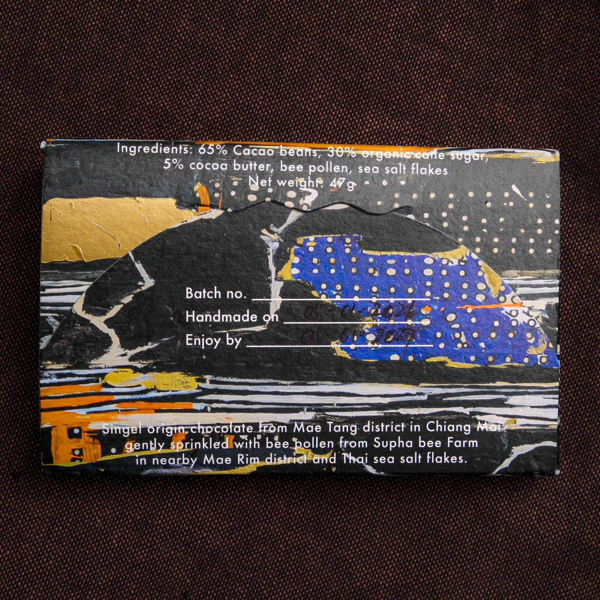 Single-Origin Crafted Chocolate 70% w/ Bee Pollen - SHABAR