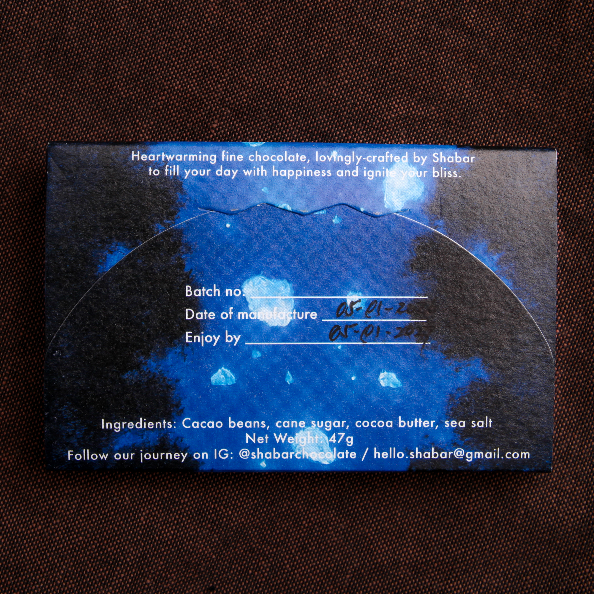 Single-Origin Crafted Chocolate 70% w/ Sea Salt - SHABAR