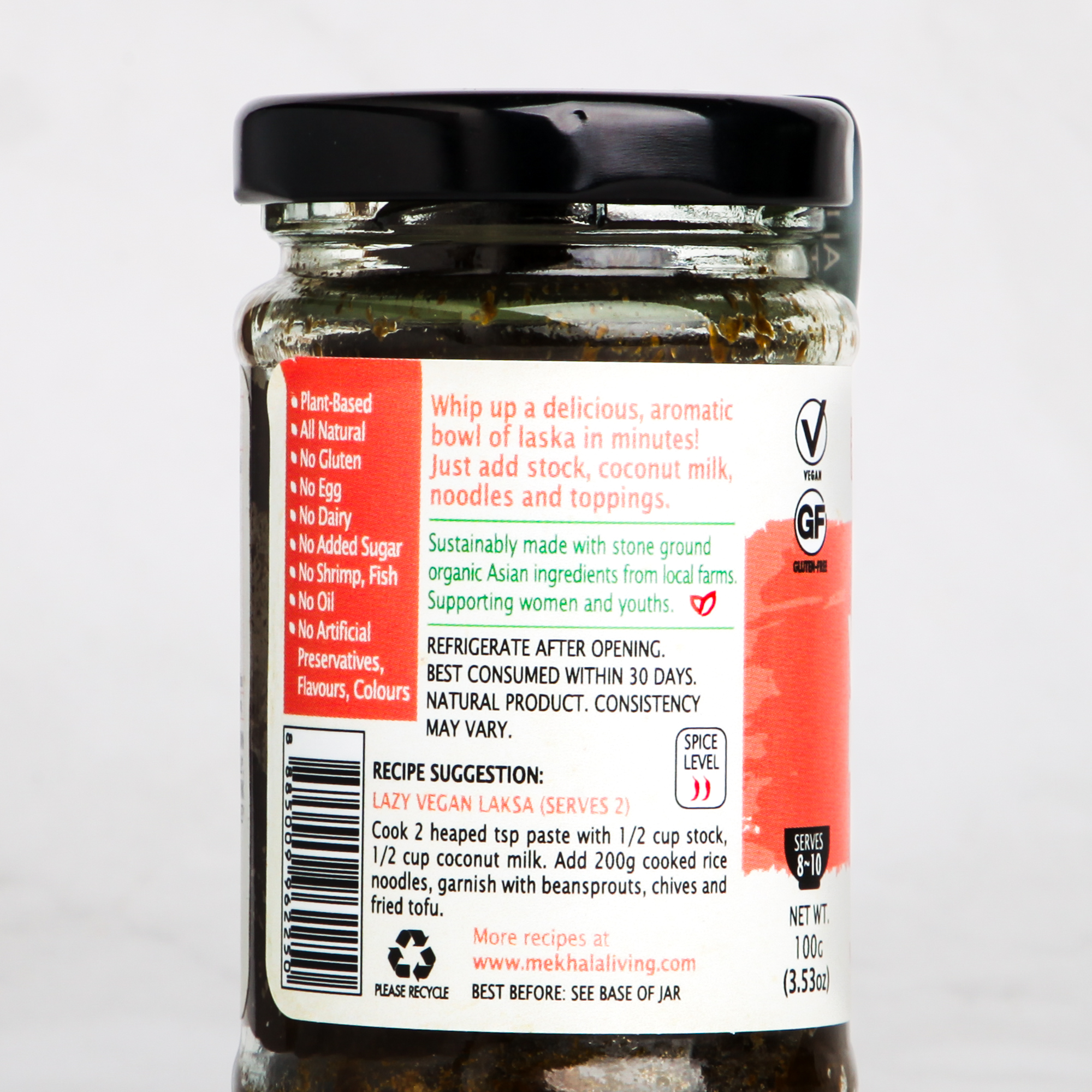 Organic Vegan Laksa Paste - Mekhala