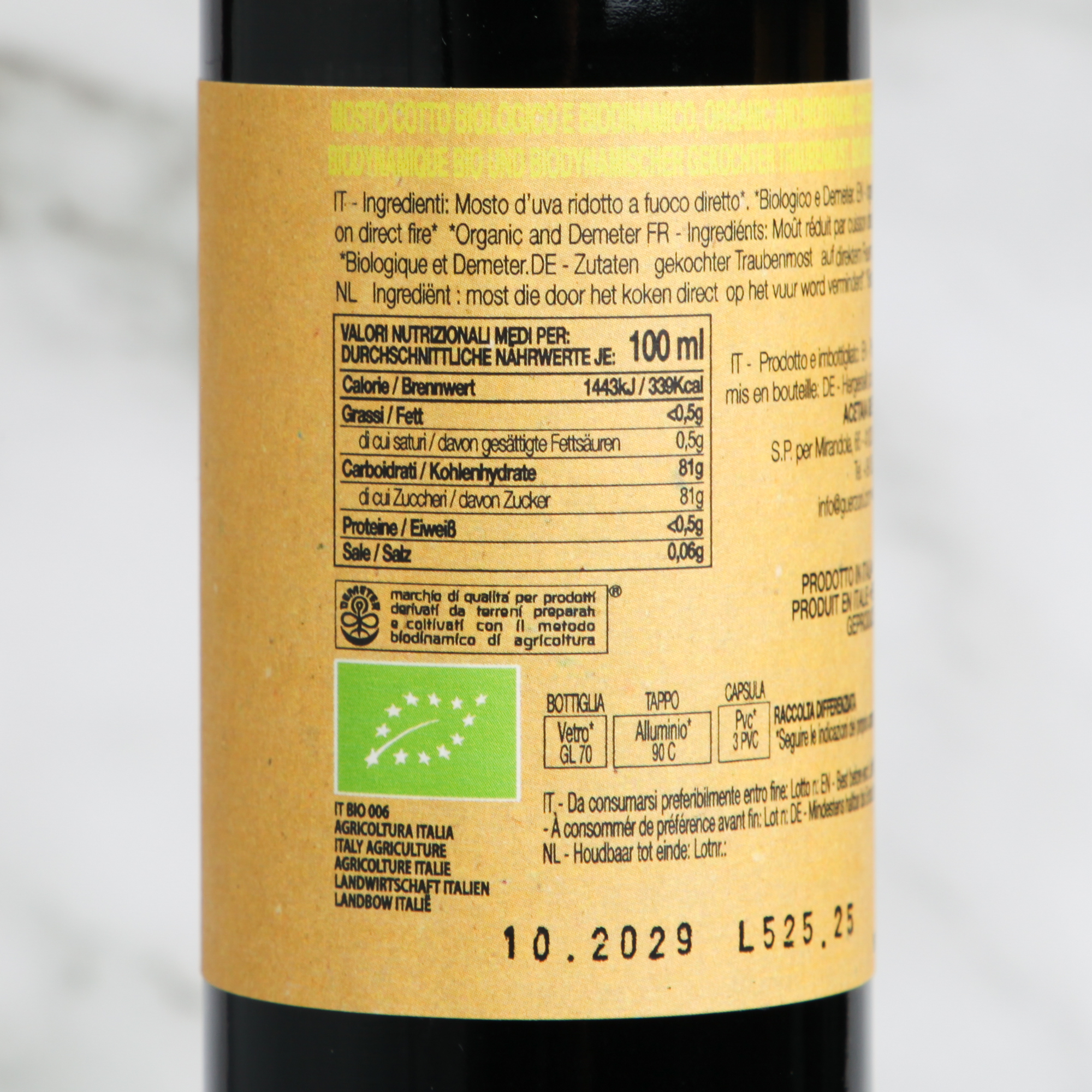 Saba Organic Mosto Cotto - Guerzoni