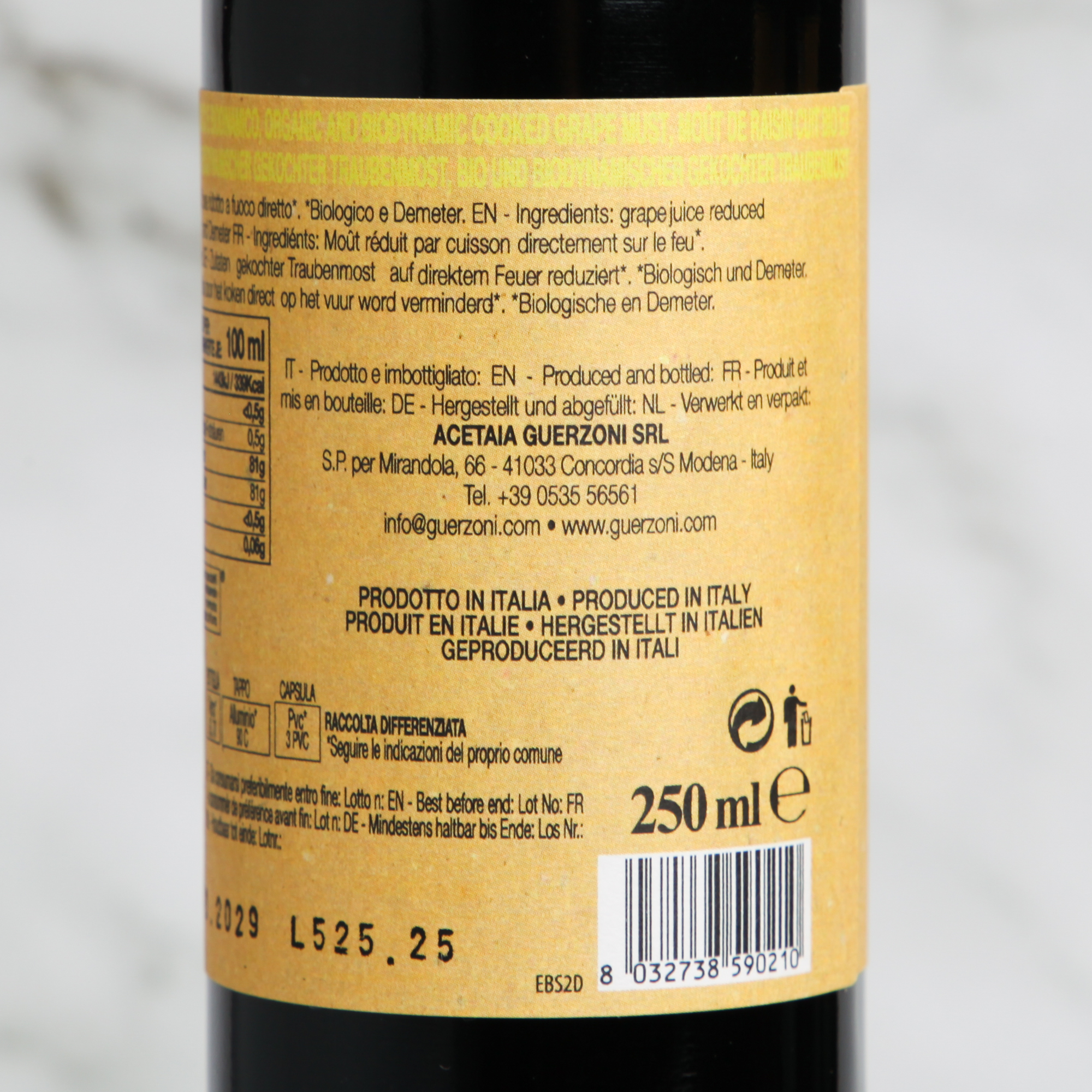 Saba Organic Mosto Cotto - Guerzoni