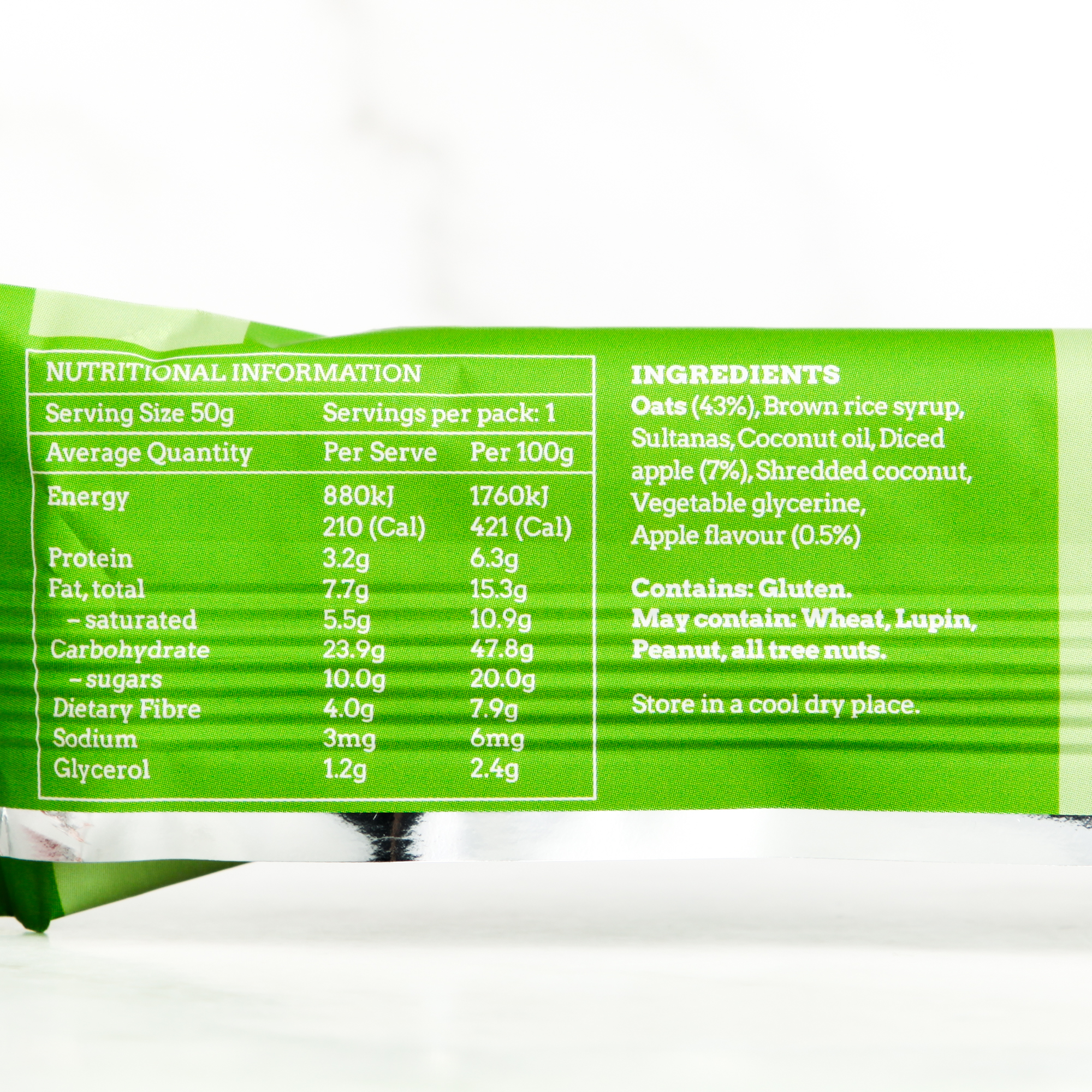 Apple of My Pie Goodness Bar (box of 15) - Isaac's Snacks