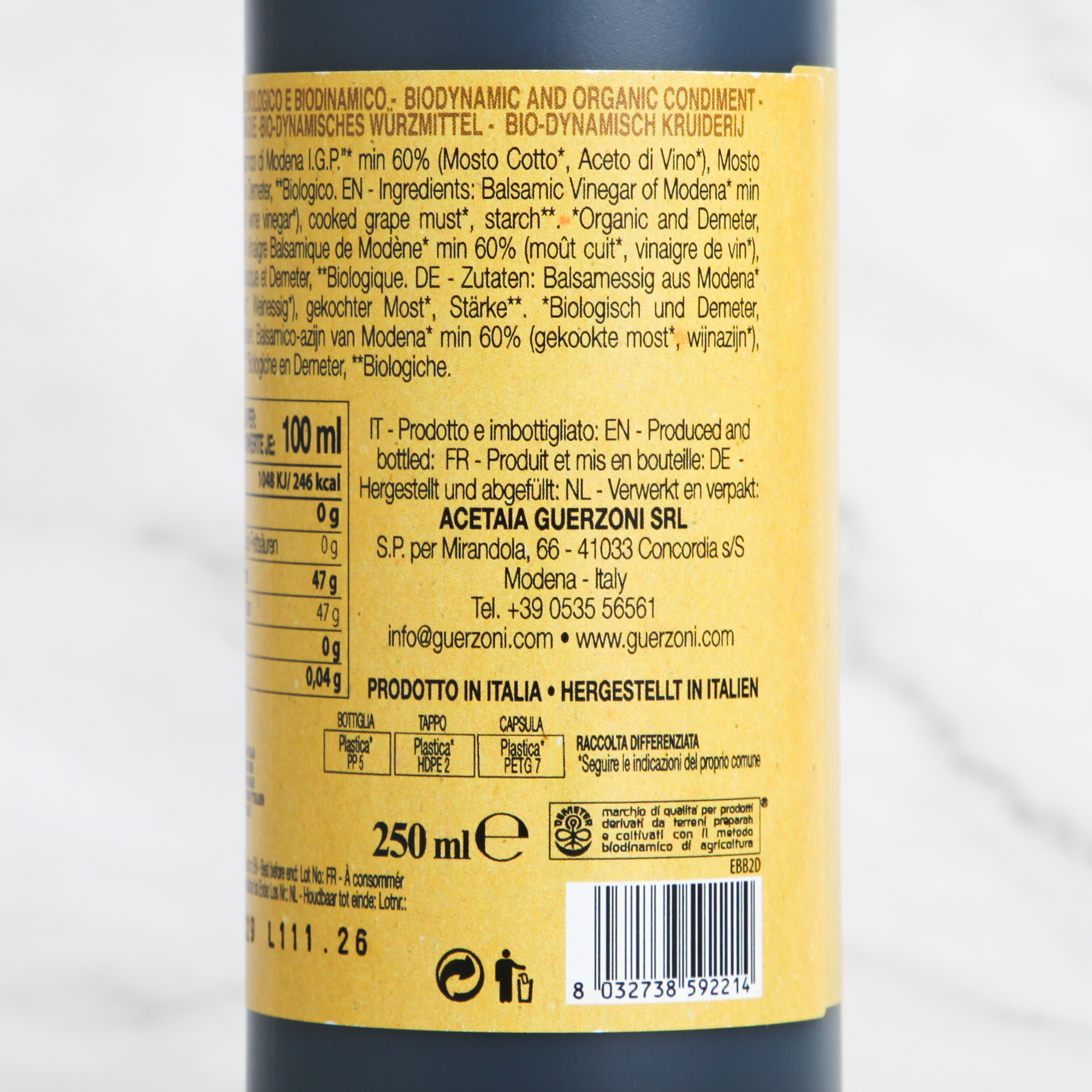 Cream with Organic Balsamic Vinegar of Modena - Guerzoni