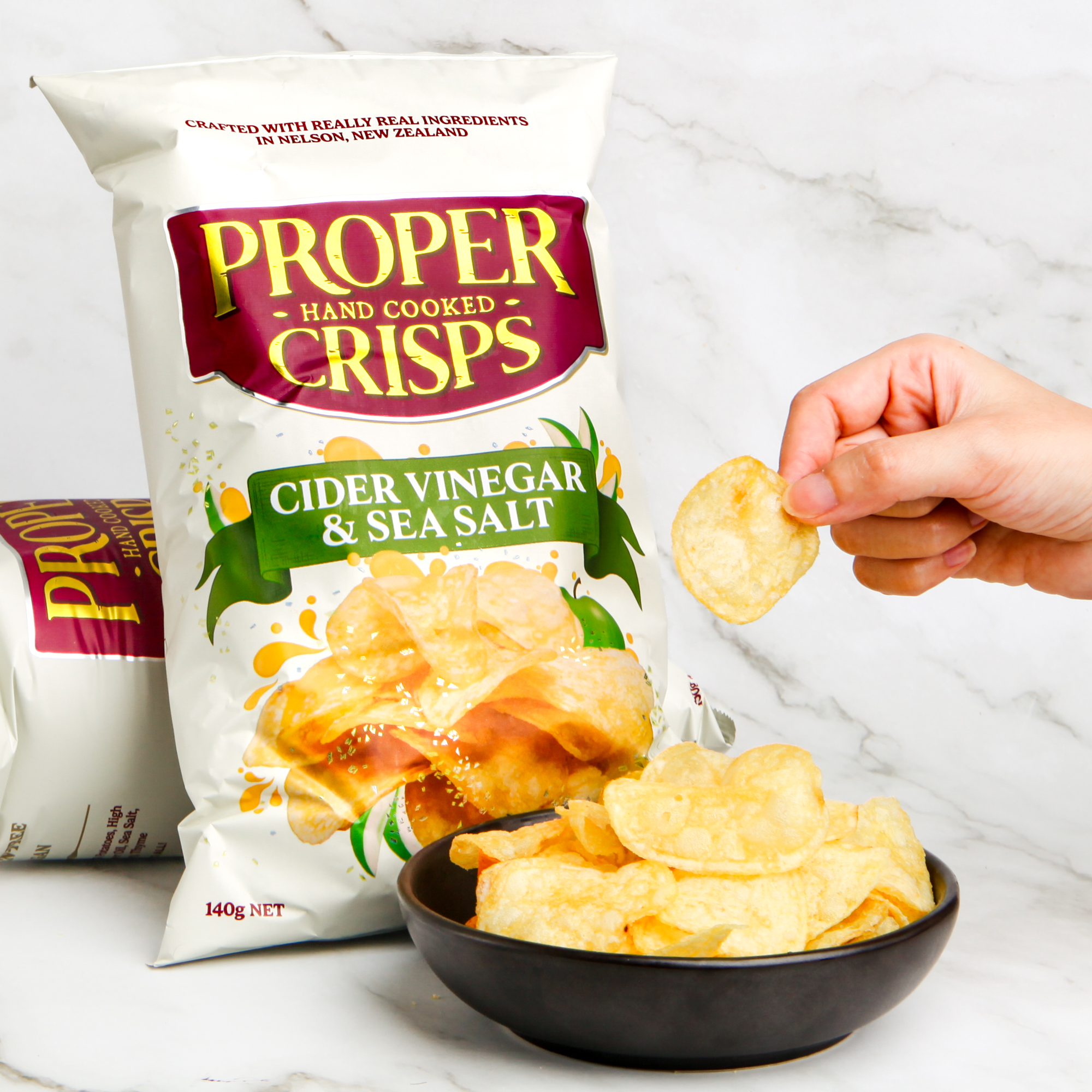 Cider Vinegar & Sea Salt - Proper Crisps