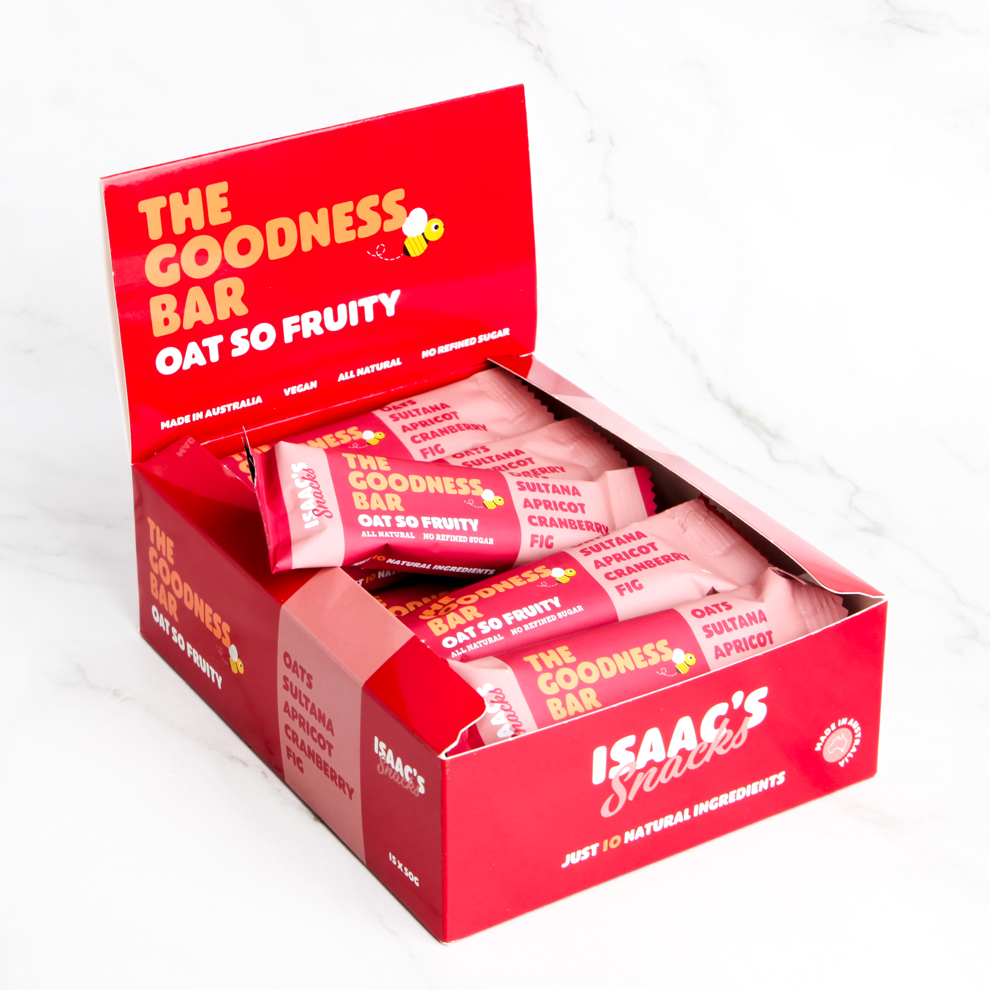 Oat So Fruity Goodness Bar (box of 15) - Isaac's Snacks