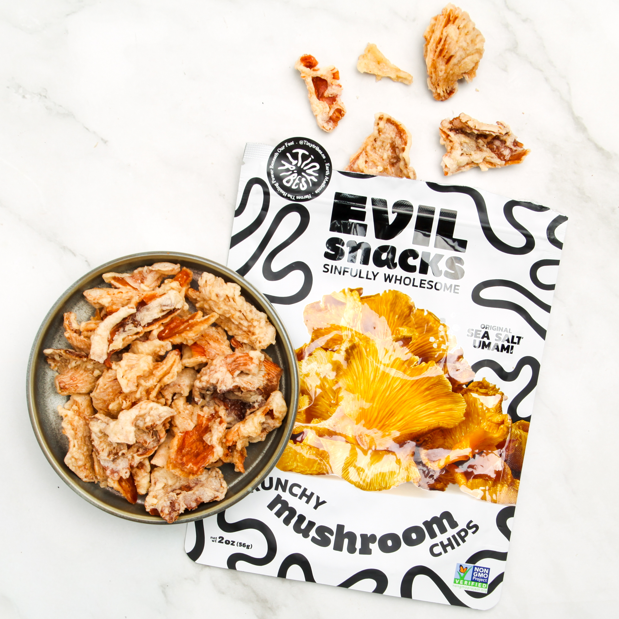 Crunchy Mushroom Chips - Evil Snacks