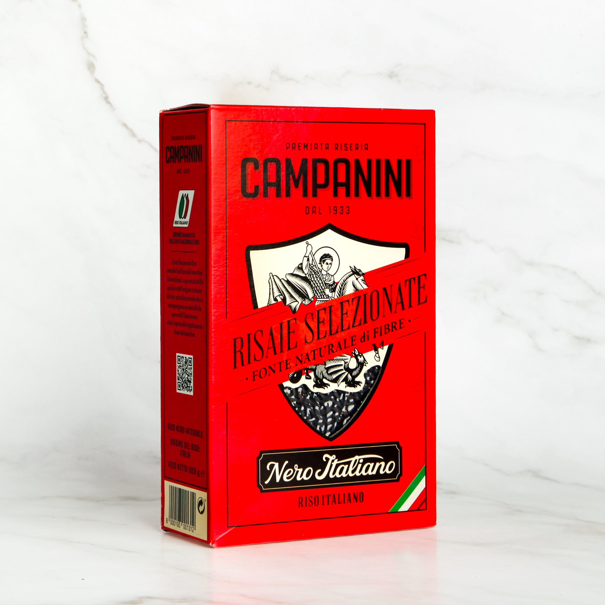 Organic Nero Italiano (black) rice - Campanini