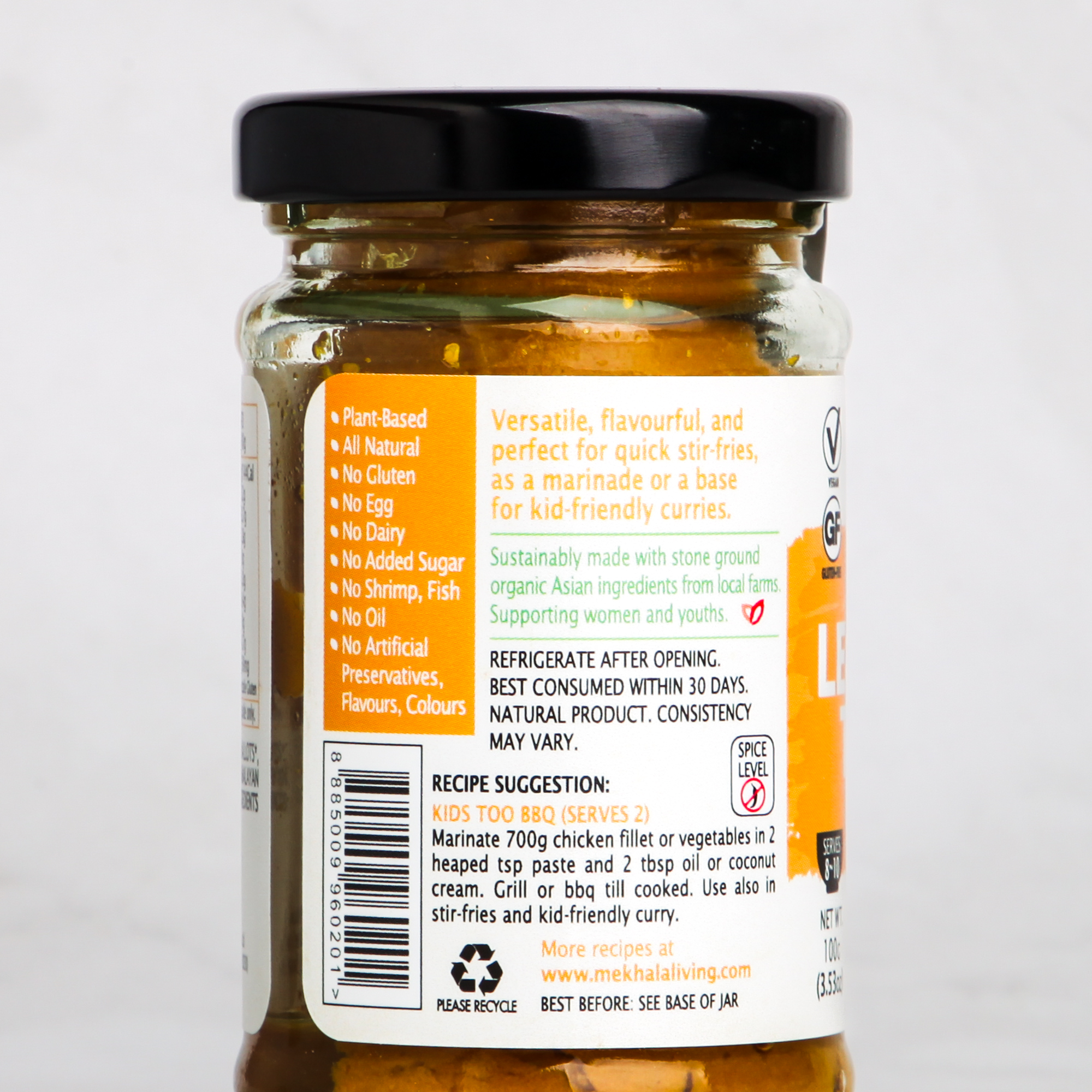 Organic Lemongrass Turmeric Paste - Mekhala