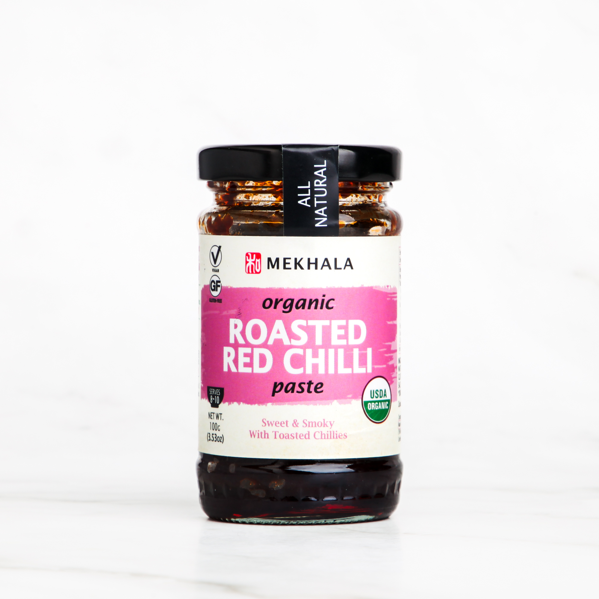 Organic Roasted Red Chilli Paste - Mekhala