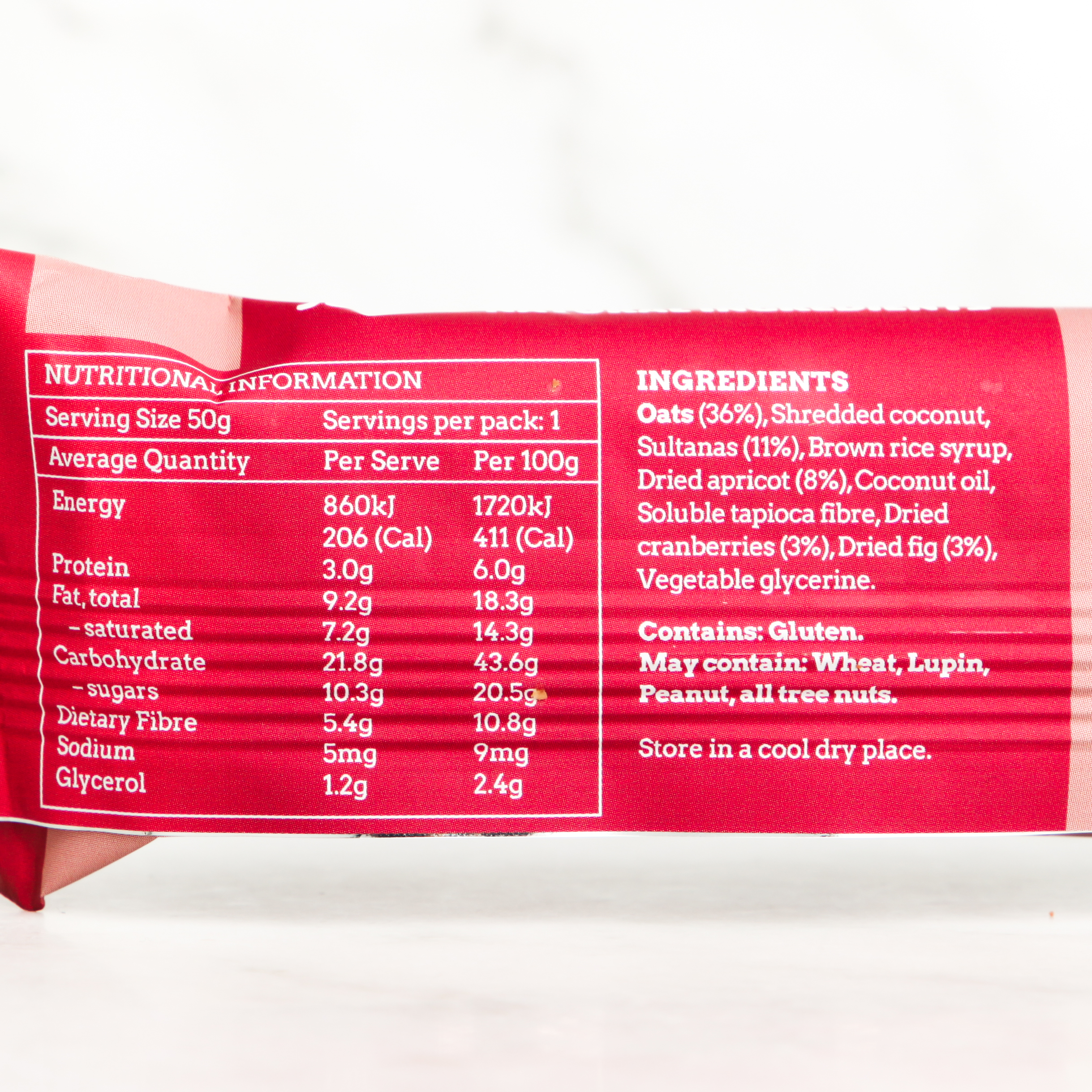 Oat So Fruity Goodness Bar (box of 15) - Isaac's Snacks