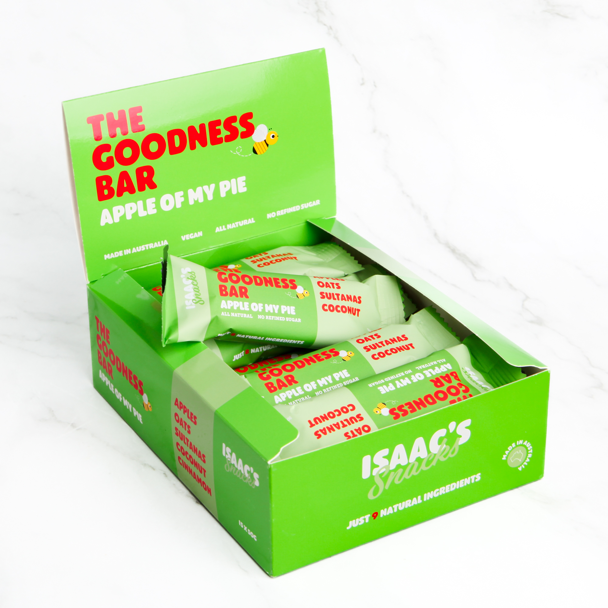 Apple of My Pie Goodness Bar (box of 15) - Isaac's Snacks