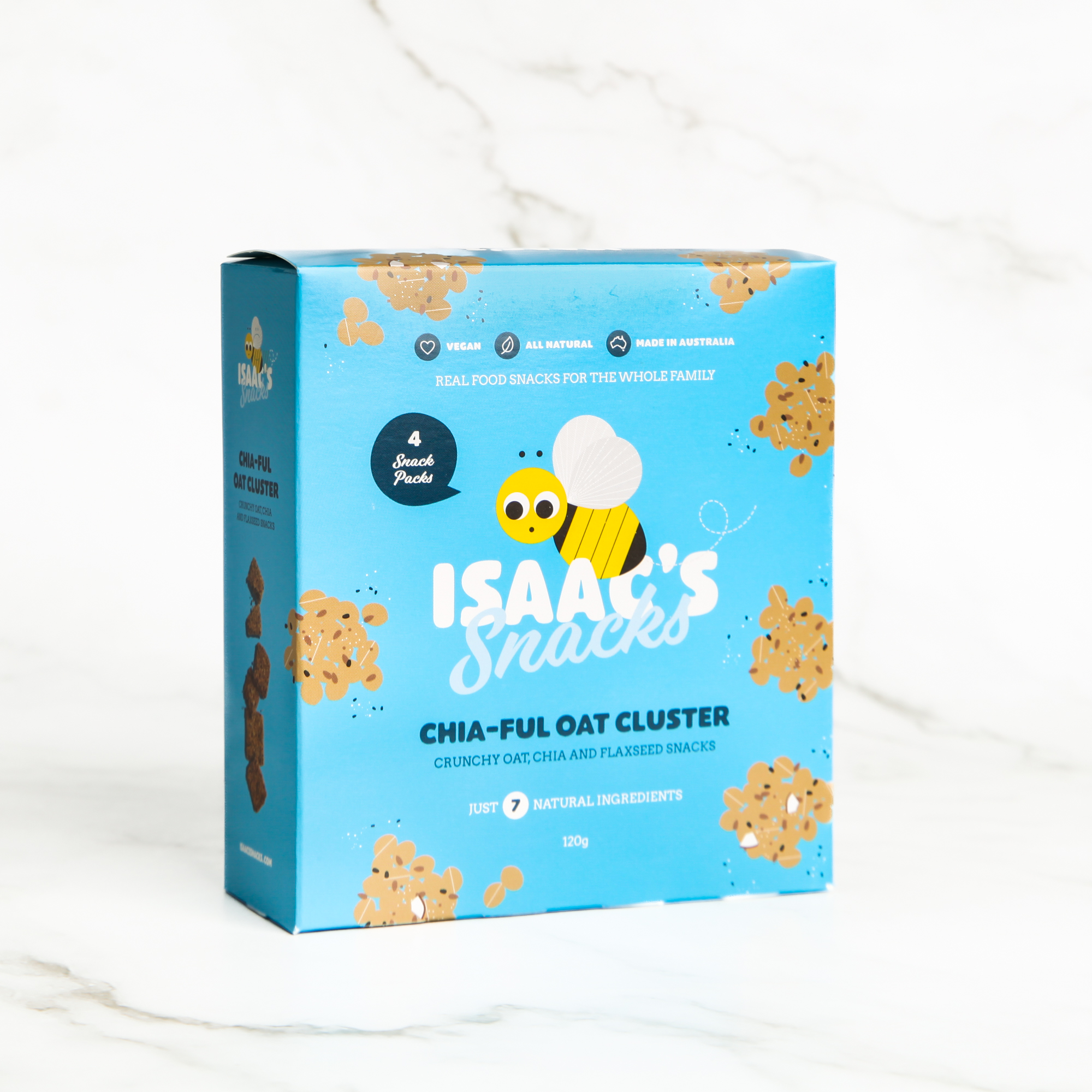 Chia-ful Oat Clusters - Isaac's Snacks