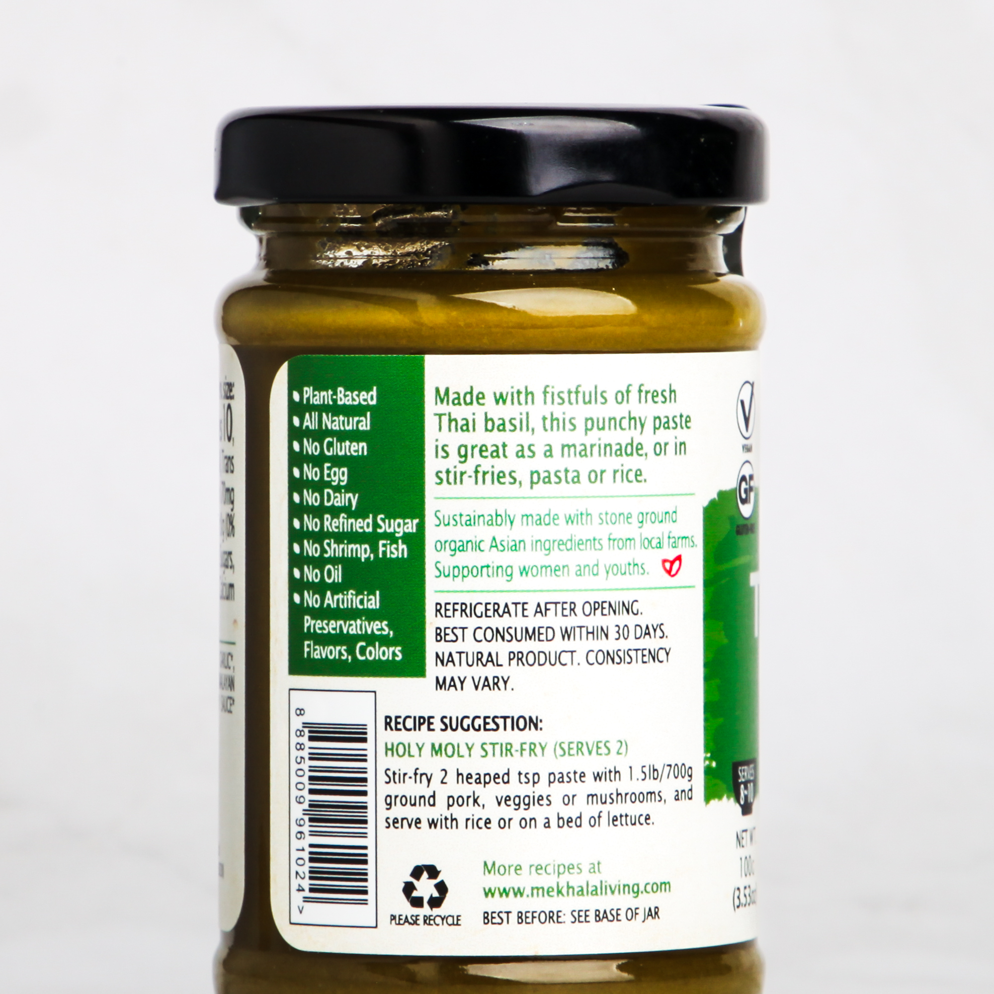 Organic Basil Garlic Paste - Mekhala
