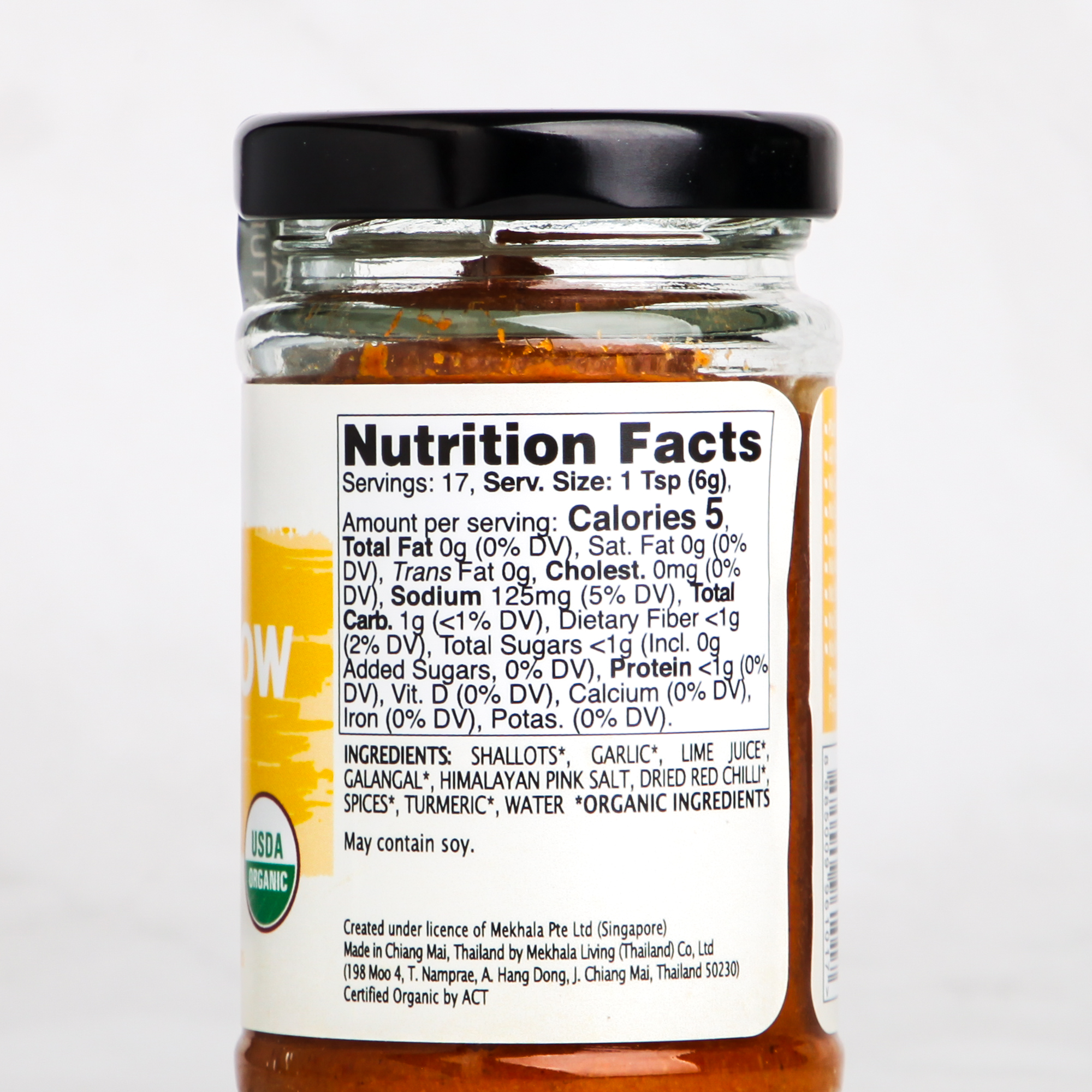 Organic Thai Yellow Curry Paste - Mekhala