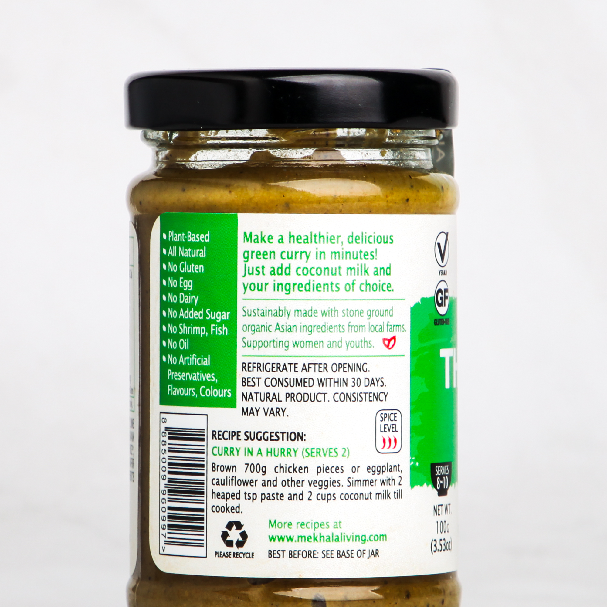 Organic Thai Green Curry Paste - Mekhala