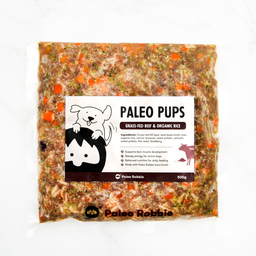 Paleo Pups Dog Food - Grass-fed beef & organic rice