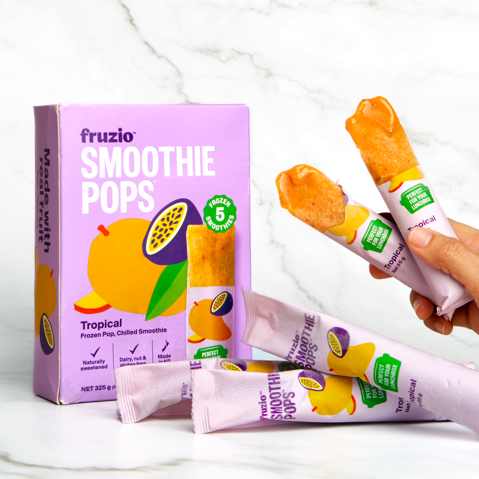 Tropical Mix Smoothie Pops - Fruzio