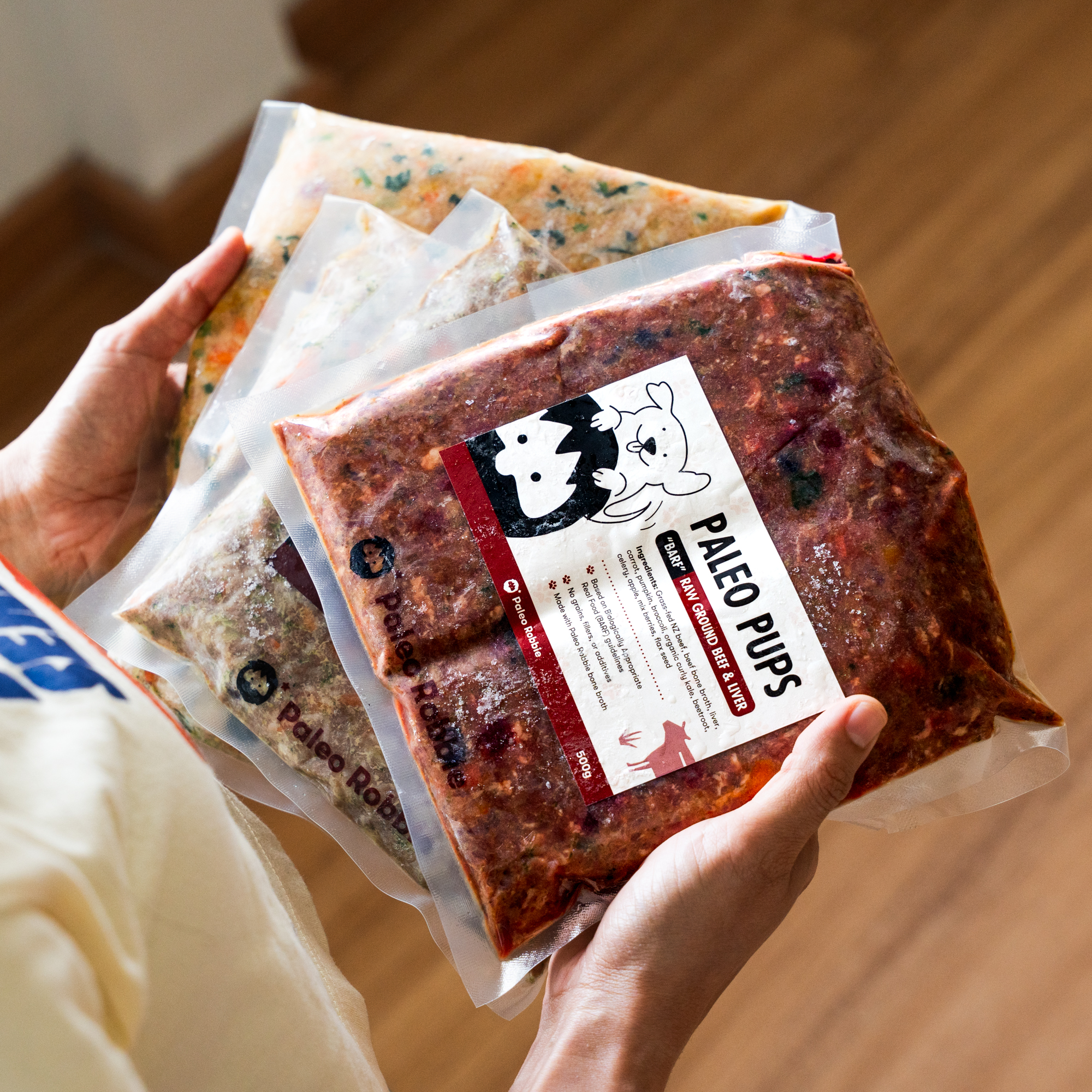 Paleo Pups Dog Food - BARF raw ground beef & liver (grass-fed)