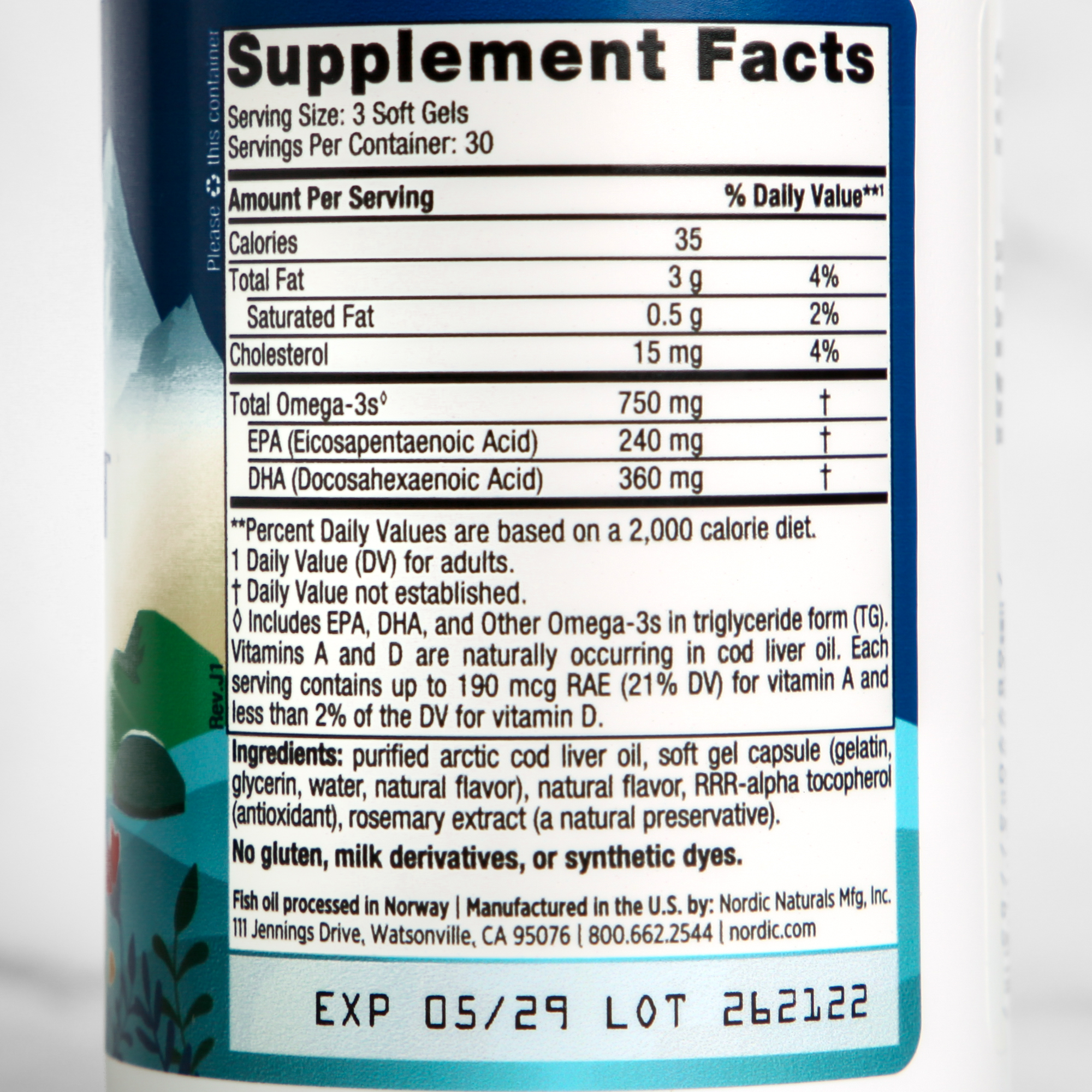 Arctic Cod Liver Oil - Nordic Naturals