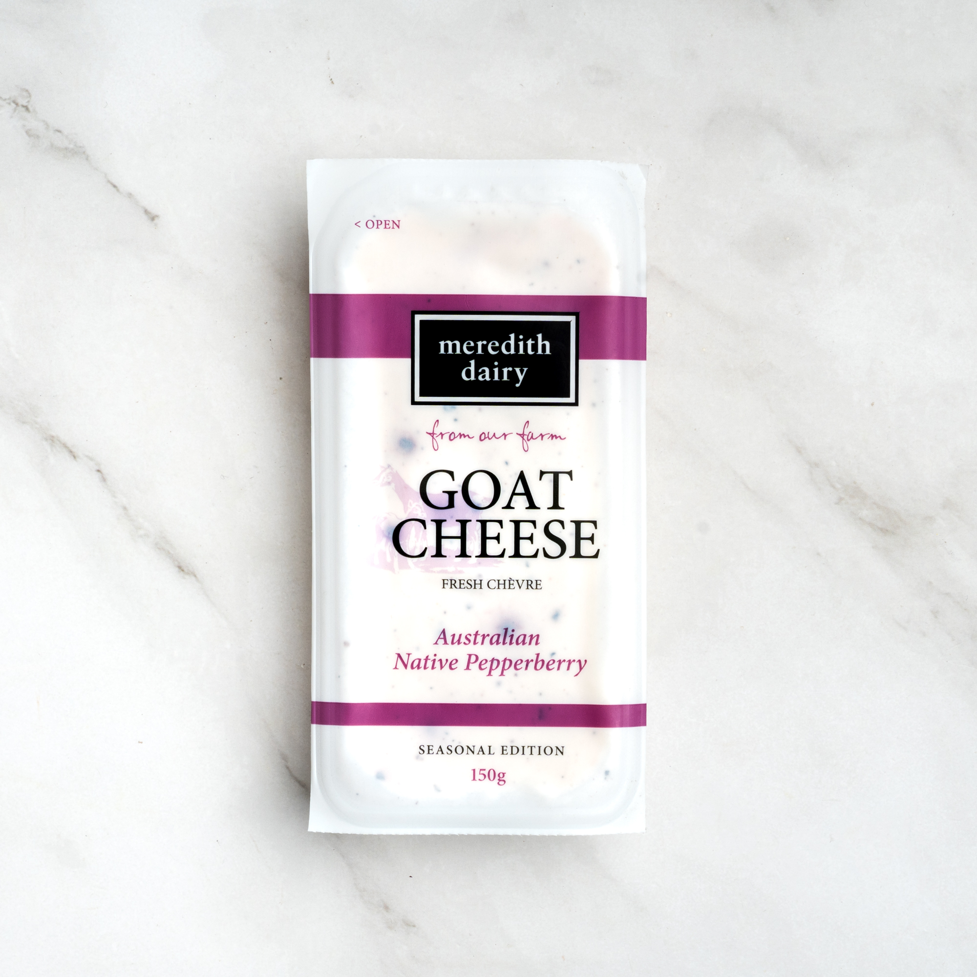 Fresh Chevre Aus Pepperberry 150g - Meredith Dairy