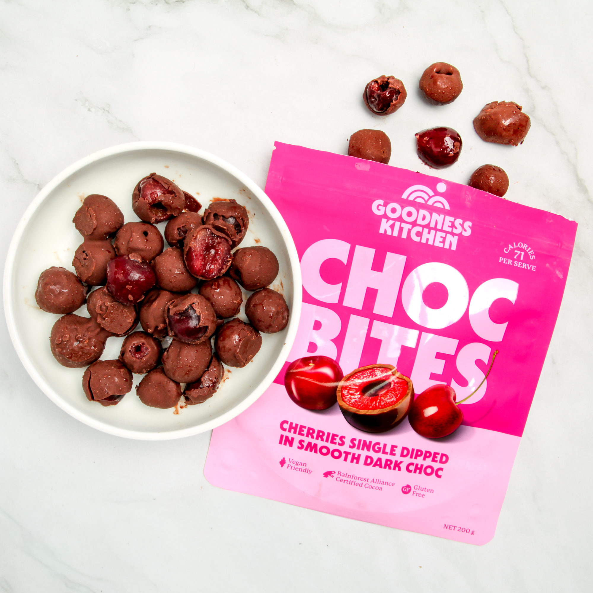 Choc Bites, Cherry - Goodness Kitchen