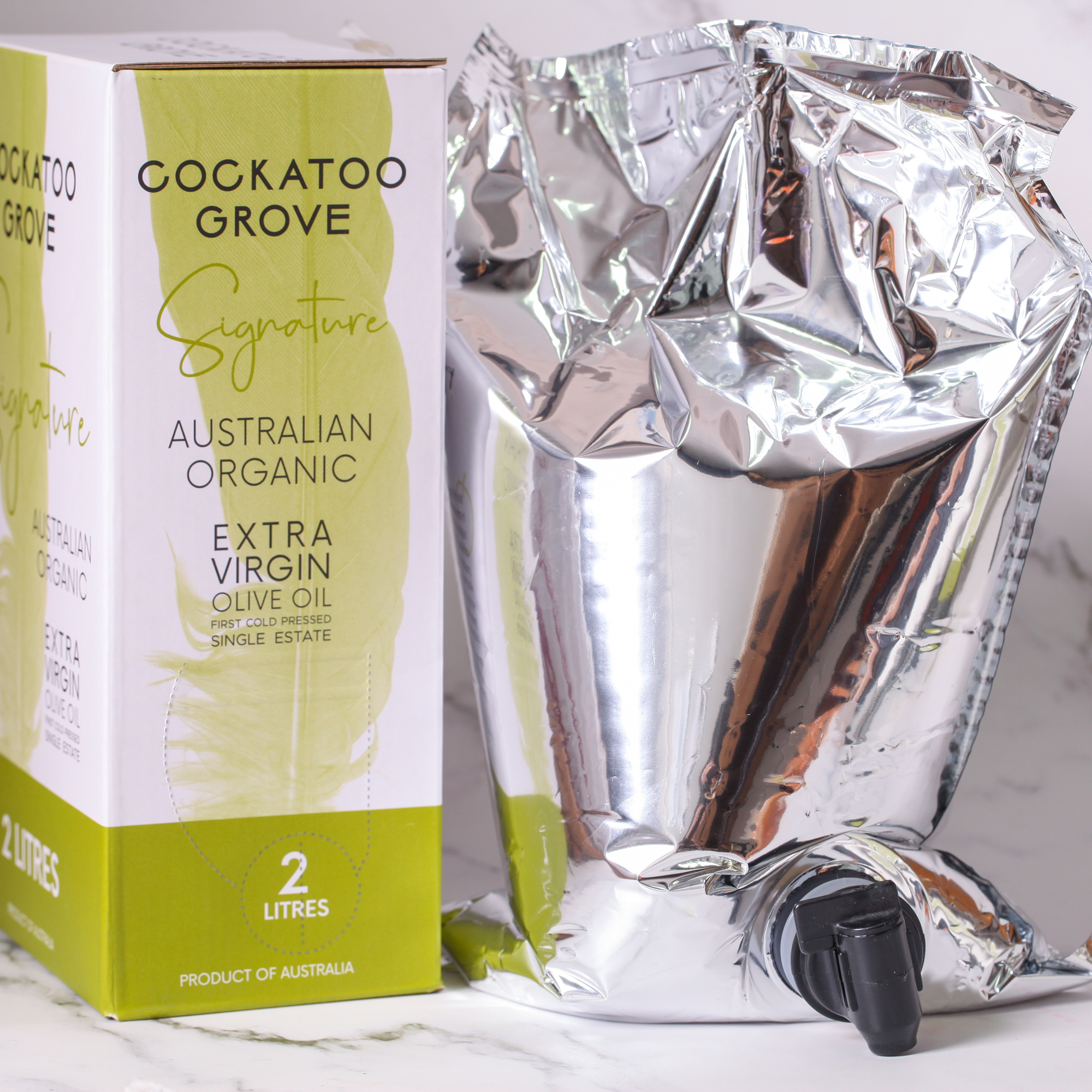 Signature Organic Extra Virgin Olive Oil 2L - Cockatoo Grove