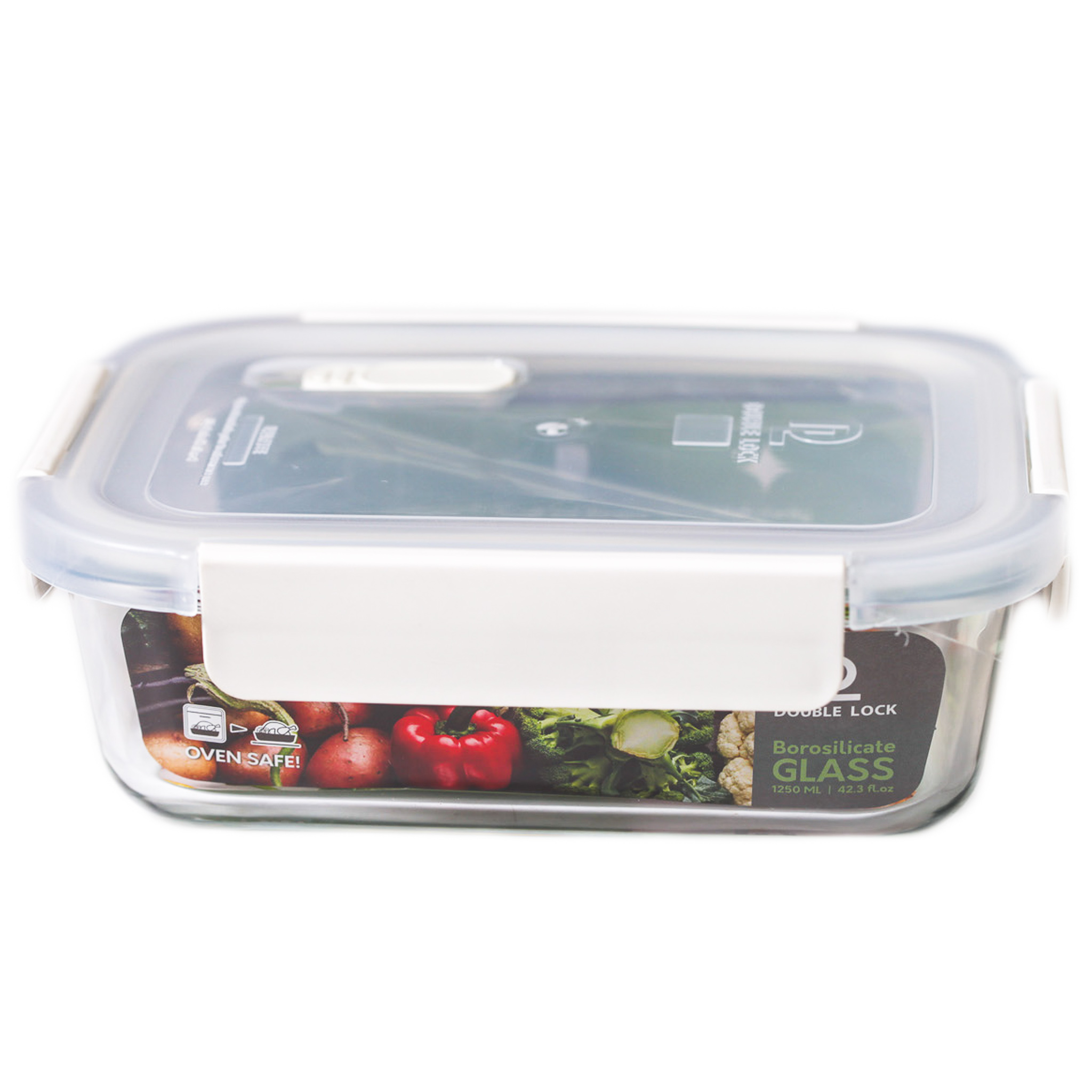 Borosilicate Glass Container (six-pack, 1250ml)