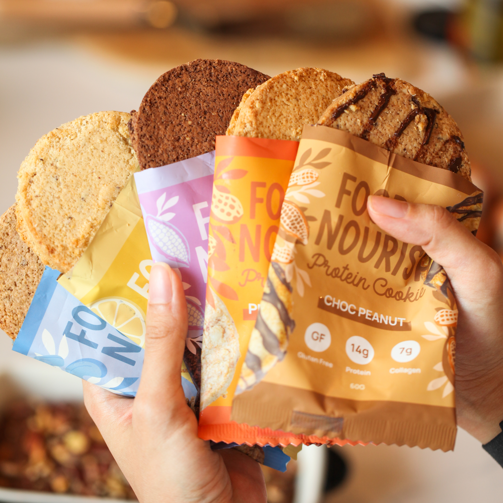Protein Cookie Peanut Crunch - Food to Nourish x 12