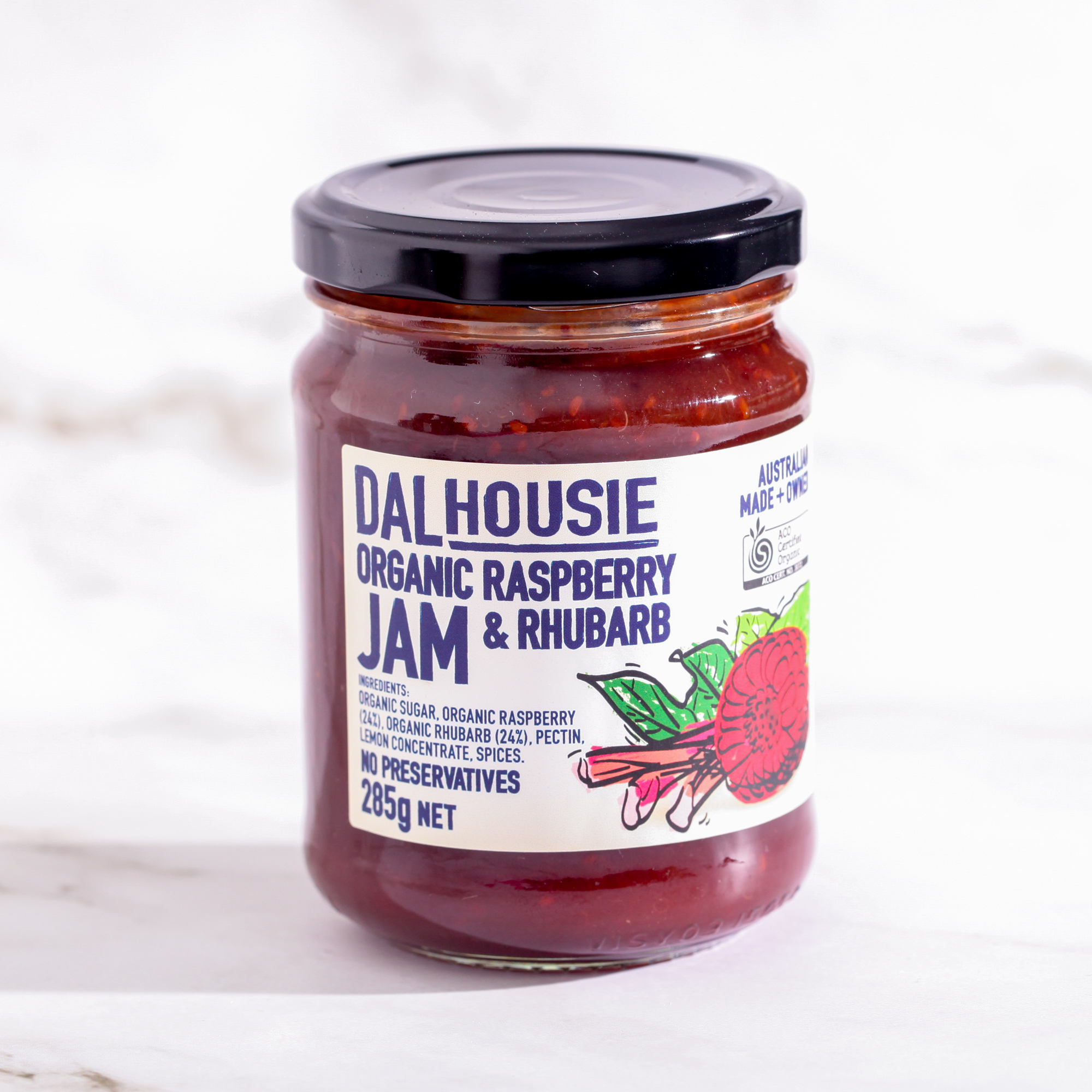 Founders Raspberry Rhubarb Organic Raspberry & Rhubarb Jam - Dalhousie