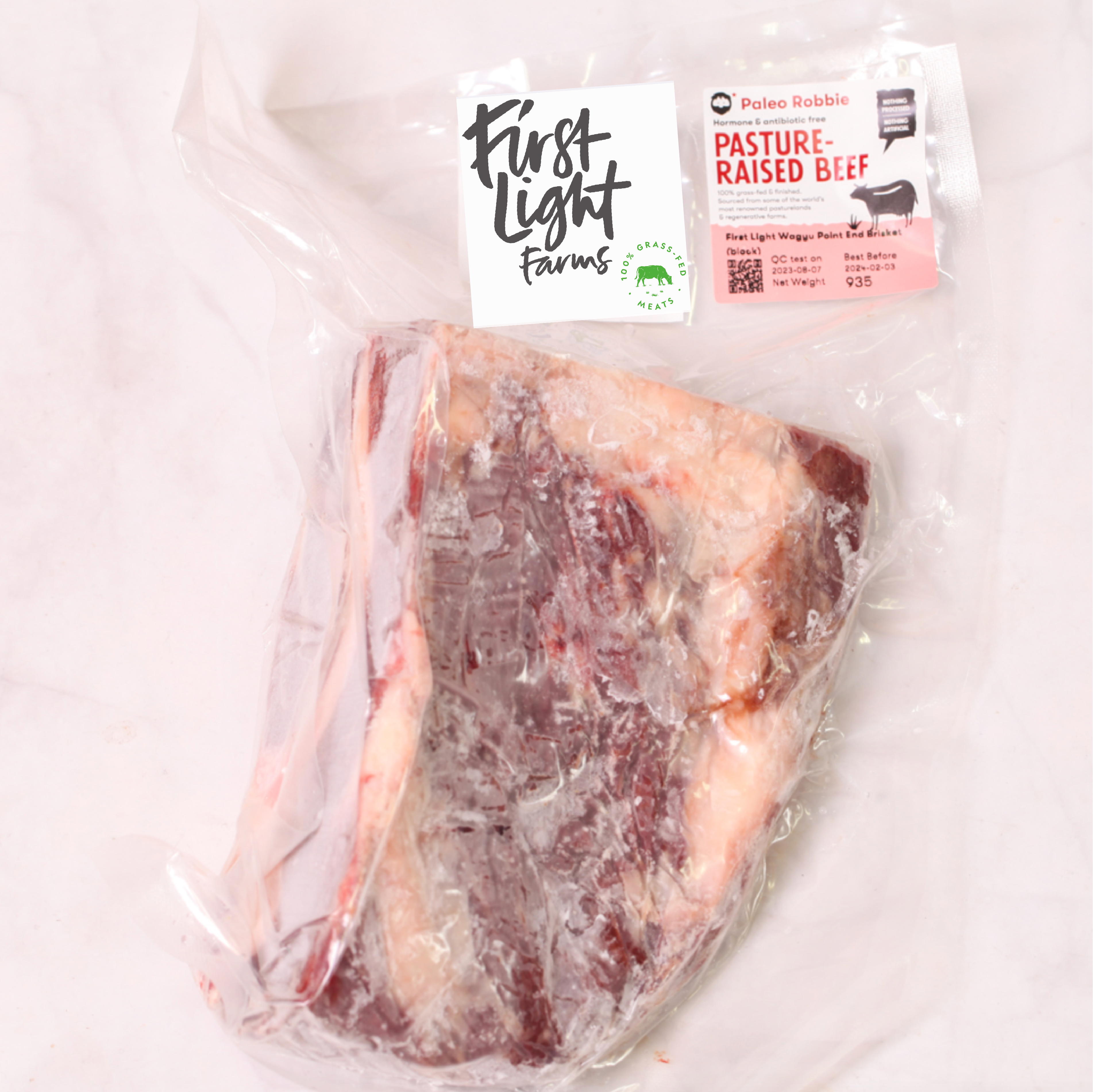 First Light Wagyu Point End Brisket (quarter block)