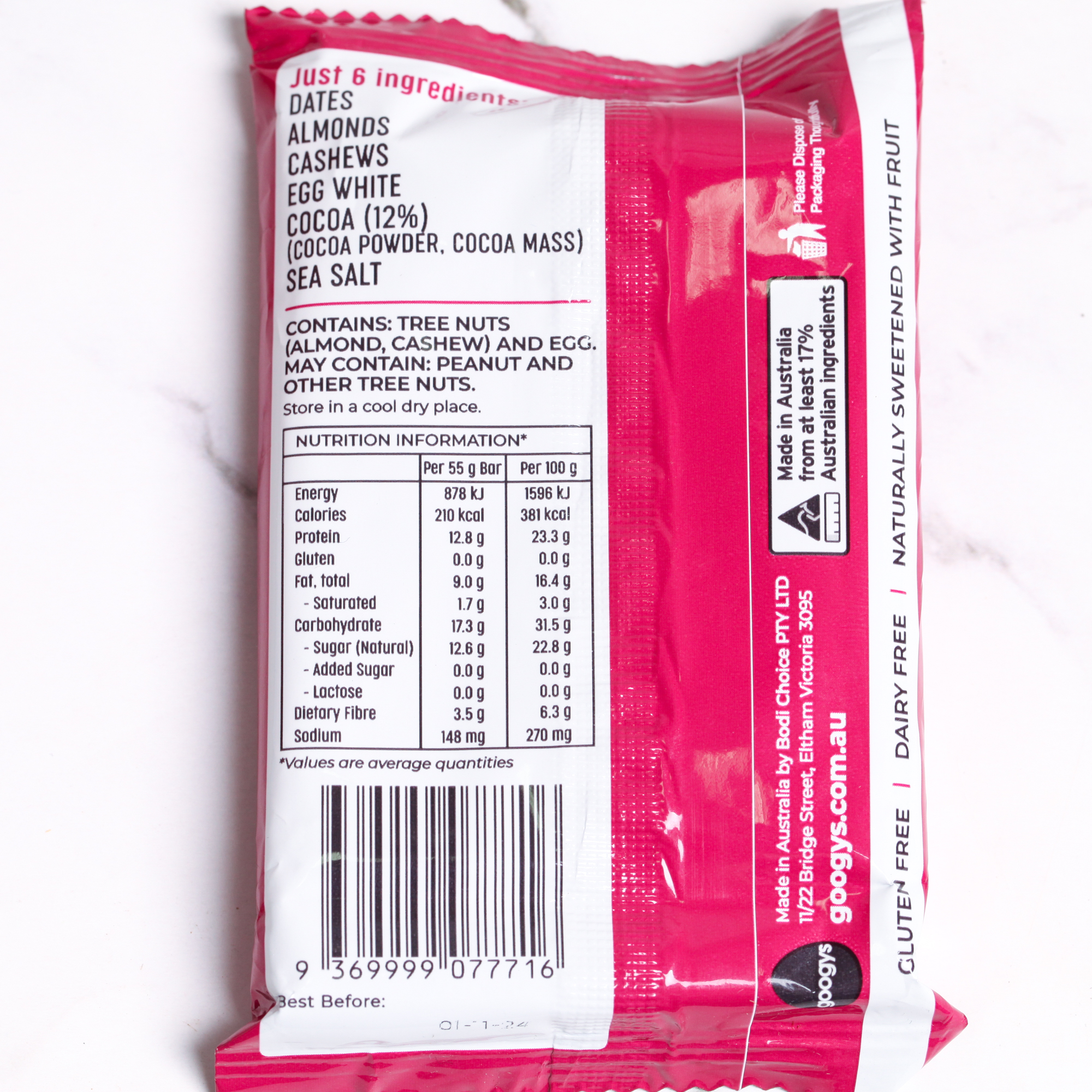 Choc Sea Salt Protein Bar - Good Egg x 12