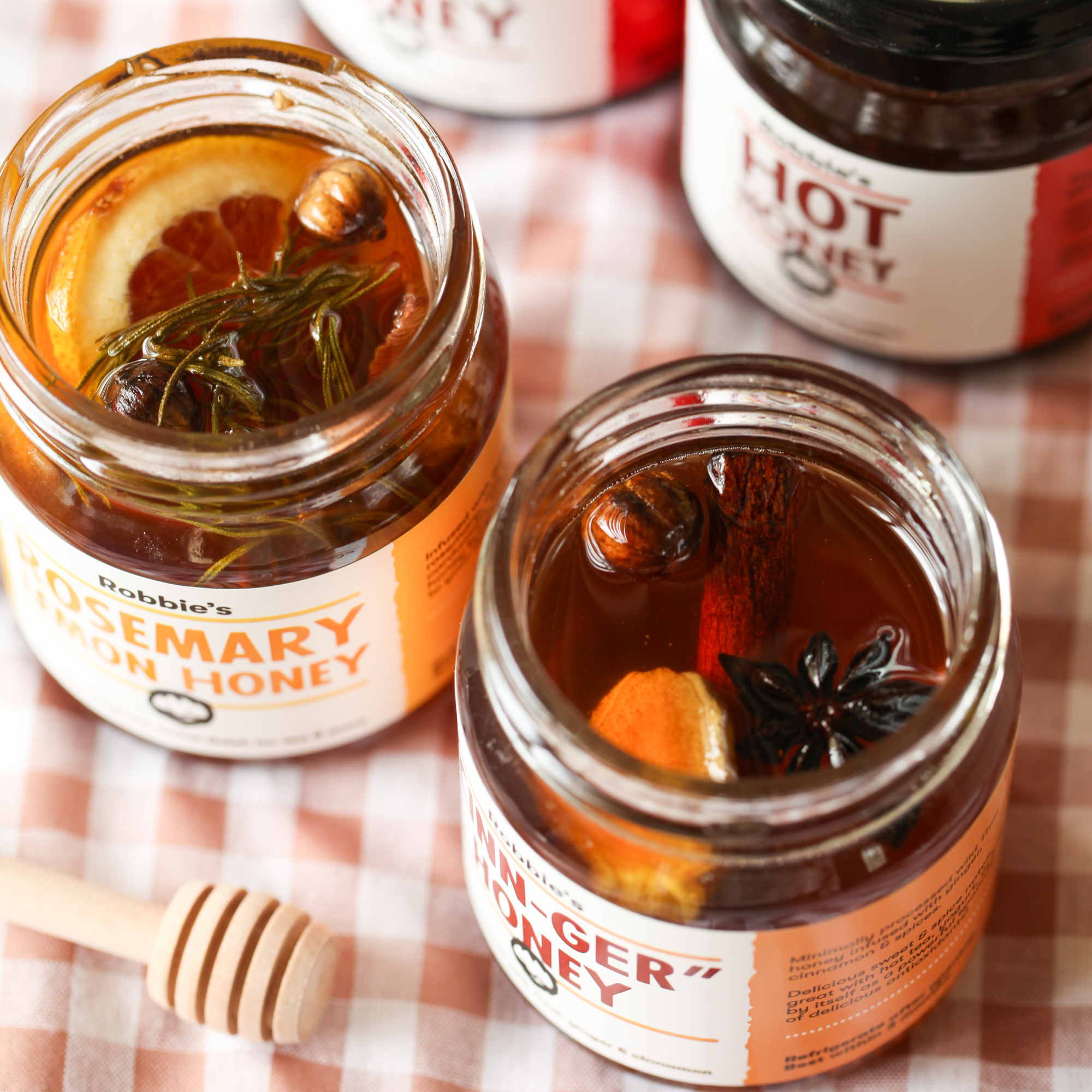 Robbie's Rosemary Lemon Infused Honey