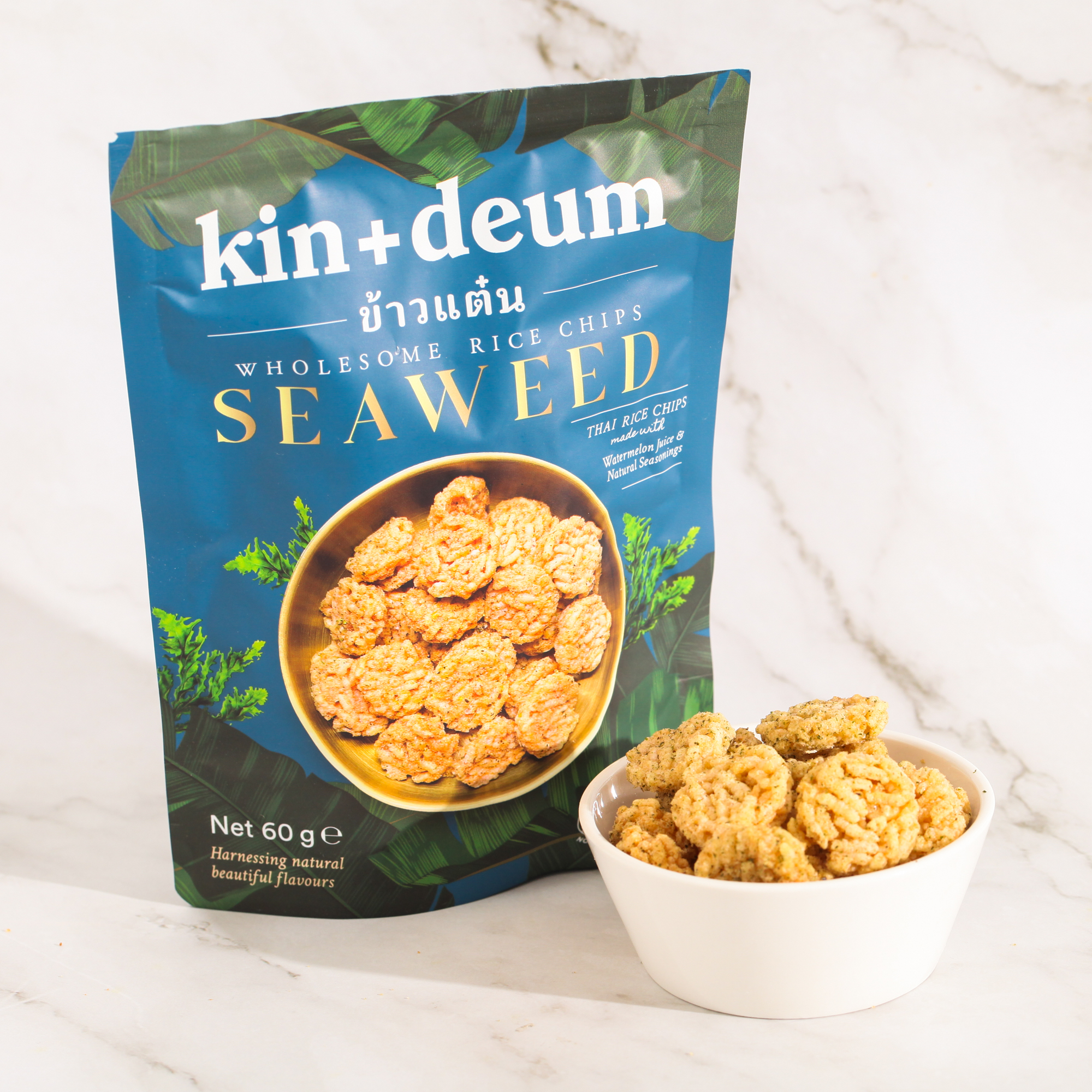 Seaweed Rice Chips - kin+deum