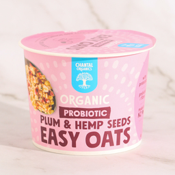 Probiotic Easy Oats Plum & Hemp Seeds - Chantal Organics