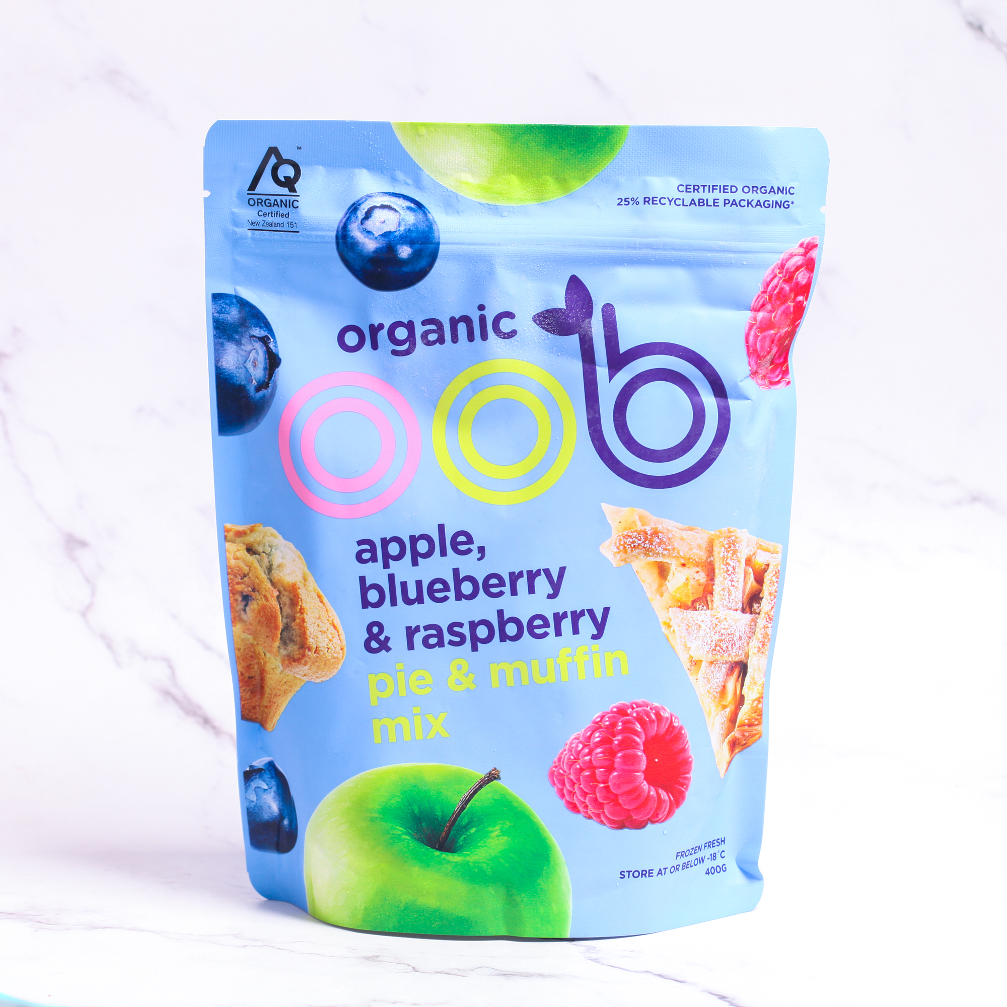 Organic Apple, Blueberry, Raspberry Mix - OOB