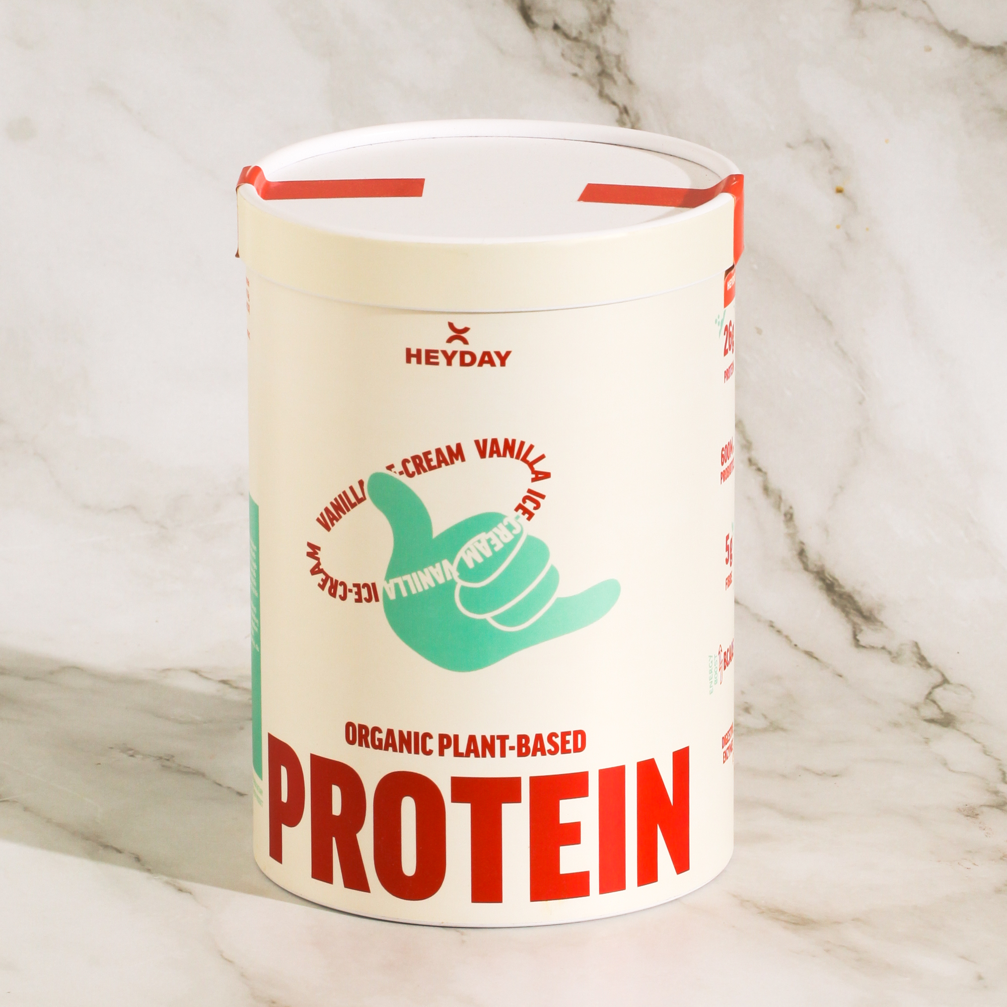 Heyday "Vanilla Ice Cream" Organic Plant-Based Protein Powder