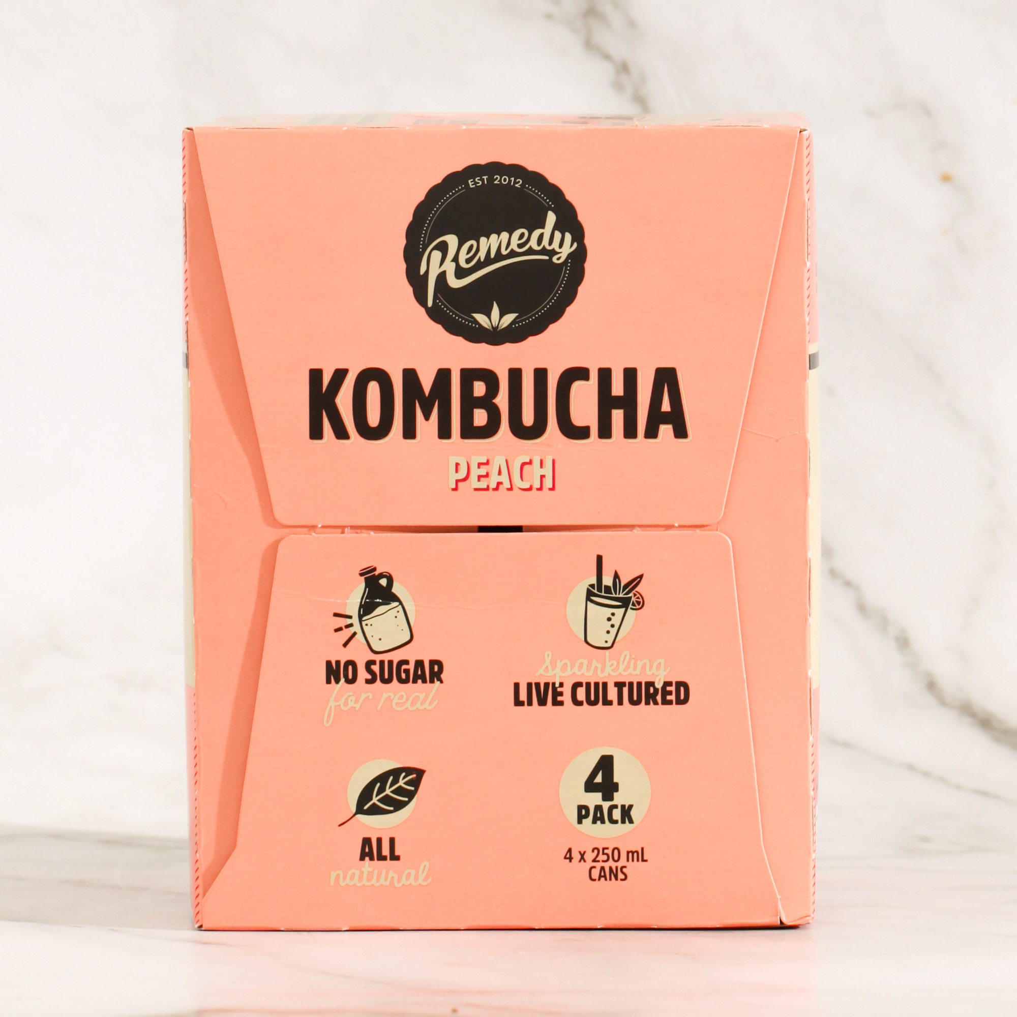 Remedy Peach Kombucha (4x250ml)