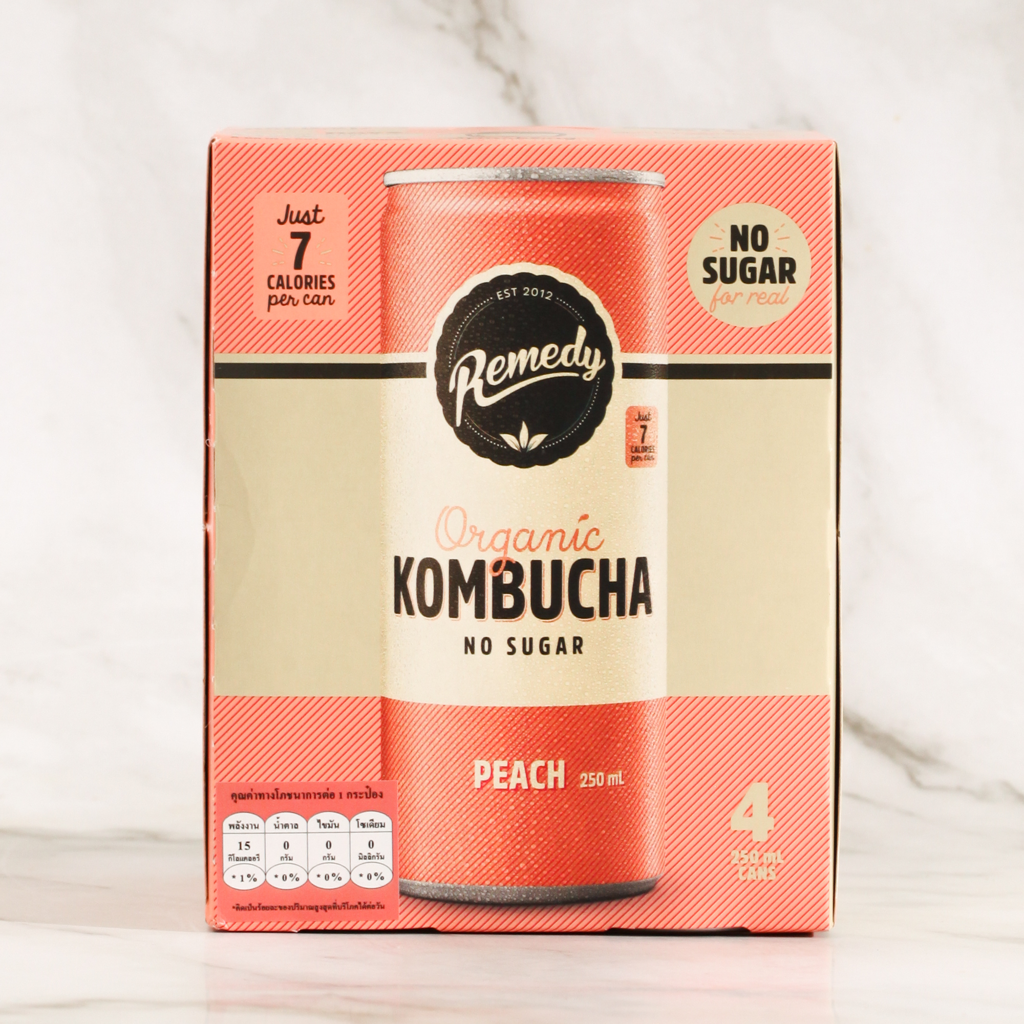 Remedy Peach Kombucha (4x250ml)