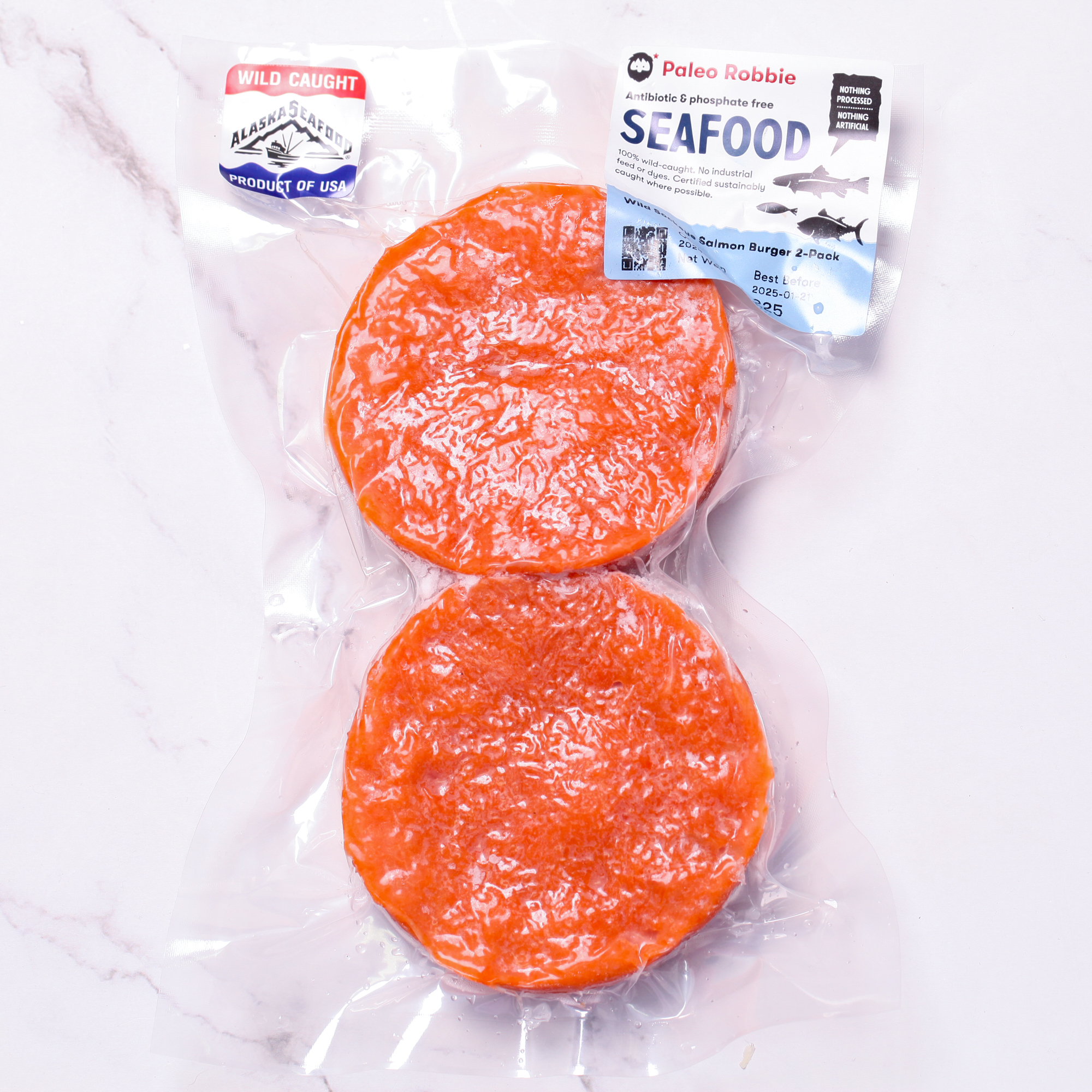 Wild Sockeye Salmon Burger 2-Pack